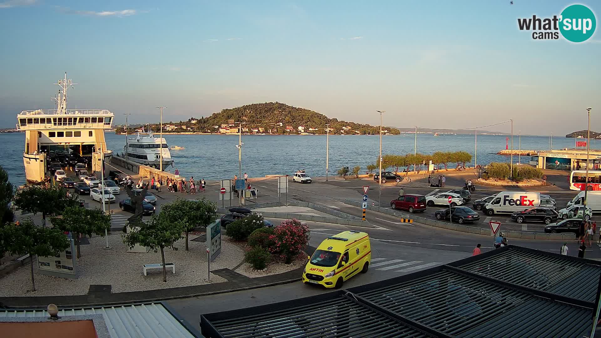 Webcam Ugliano – terminal traghetto da Preko a Zara