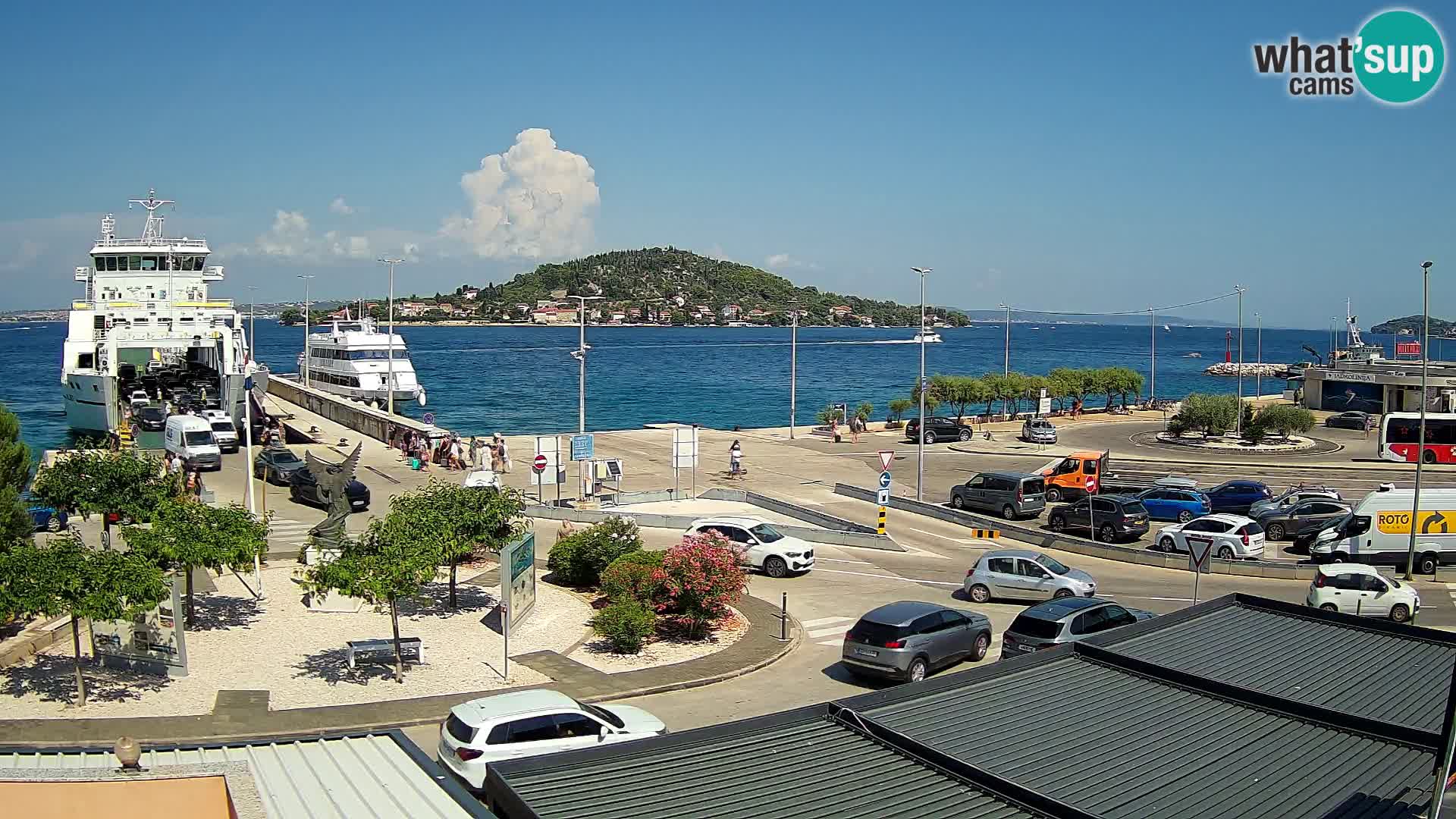 Spletna kamera Ugljan – trajekt Preko – Zadar