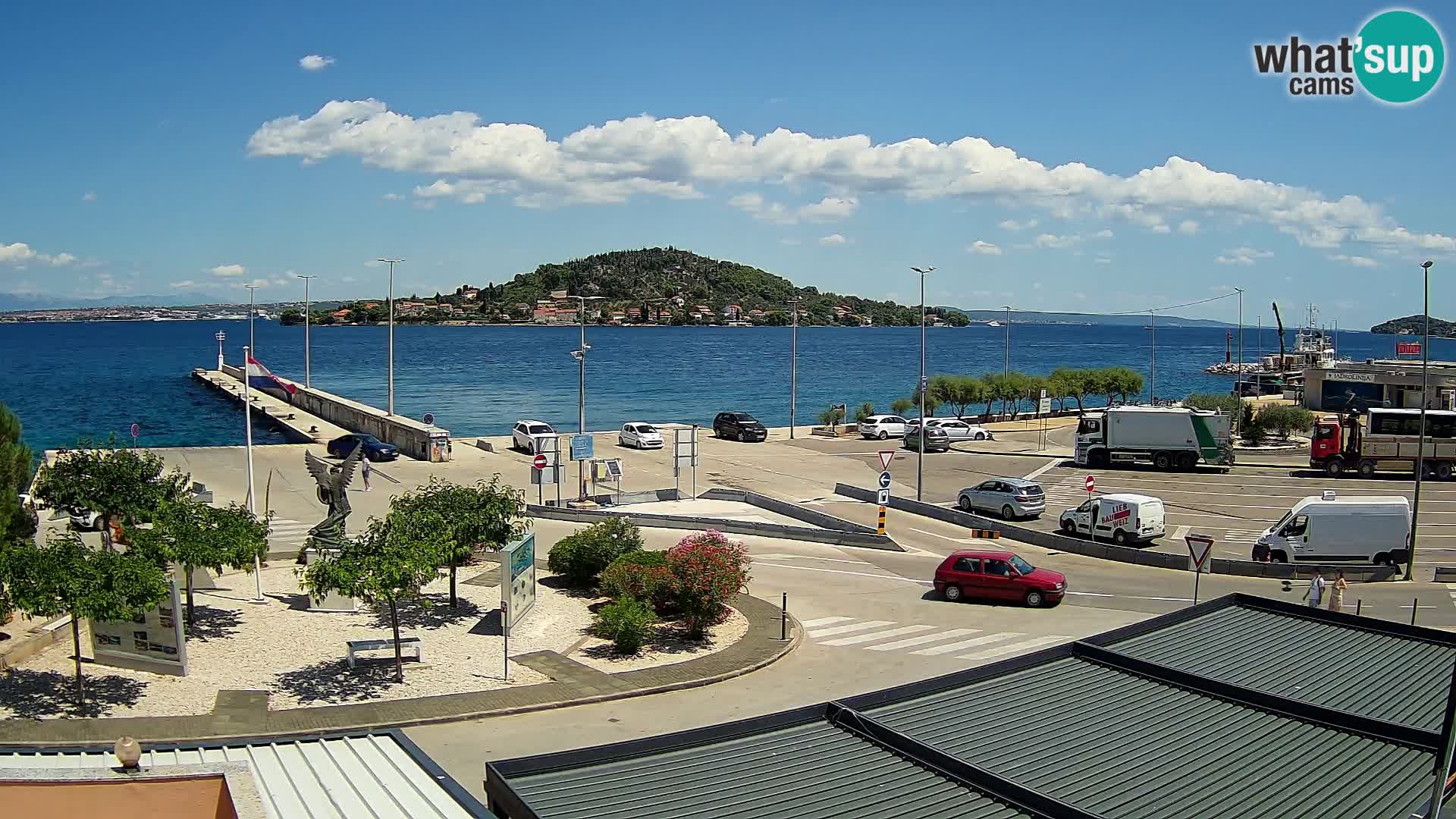 Webcam Ugliano – terminal traghetto da Preko a Zara