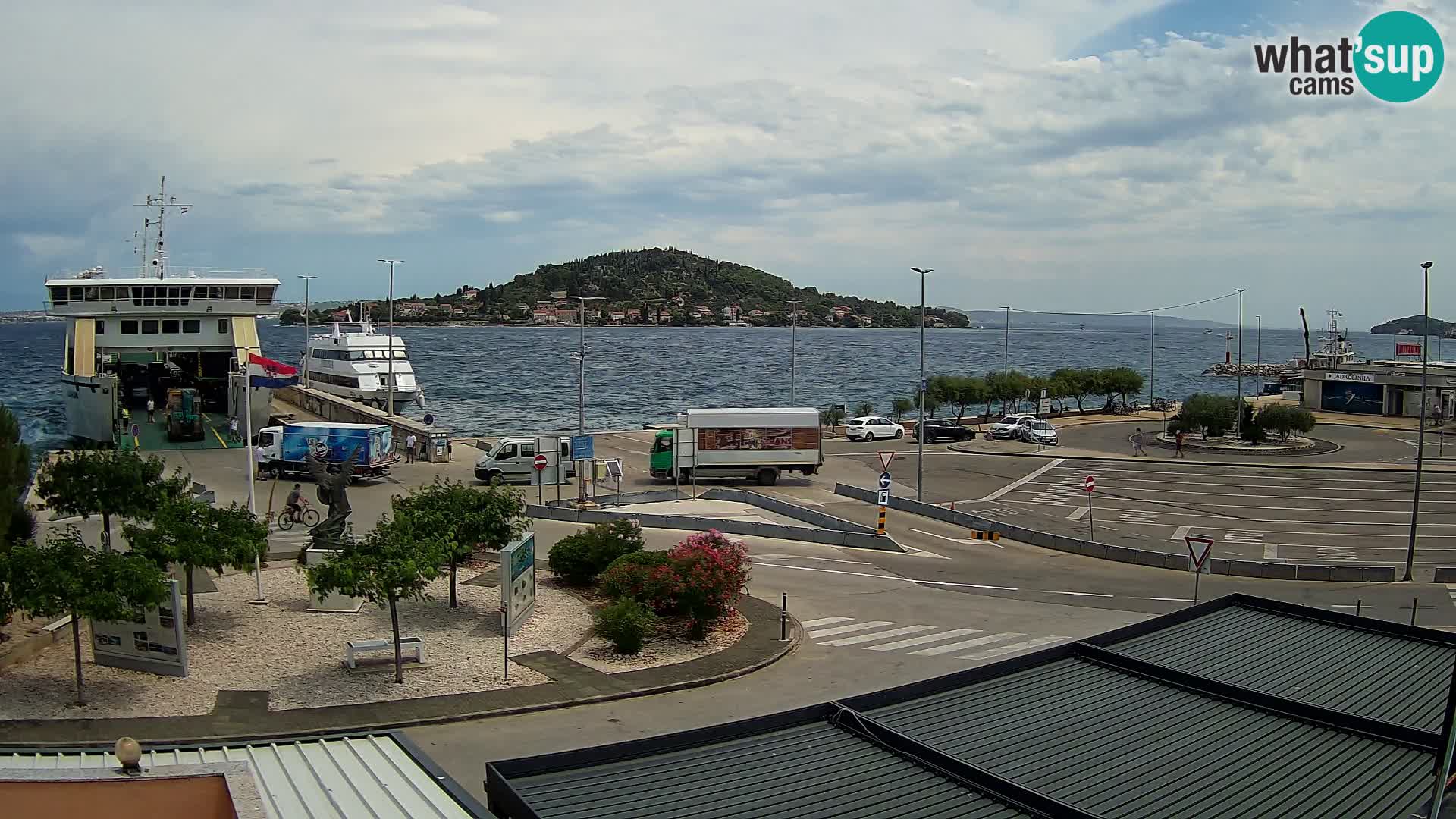 Spletna kamera Ugljan – trajekt Preko – Zadar