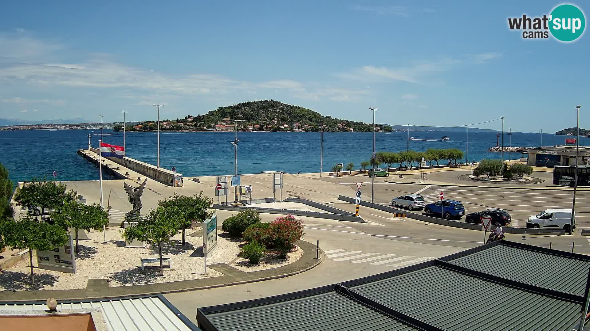 Web kamera Ugljan – Preko trajekt za Zadar