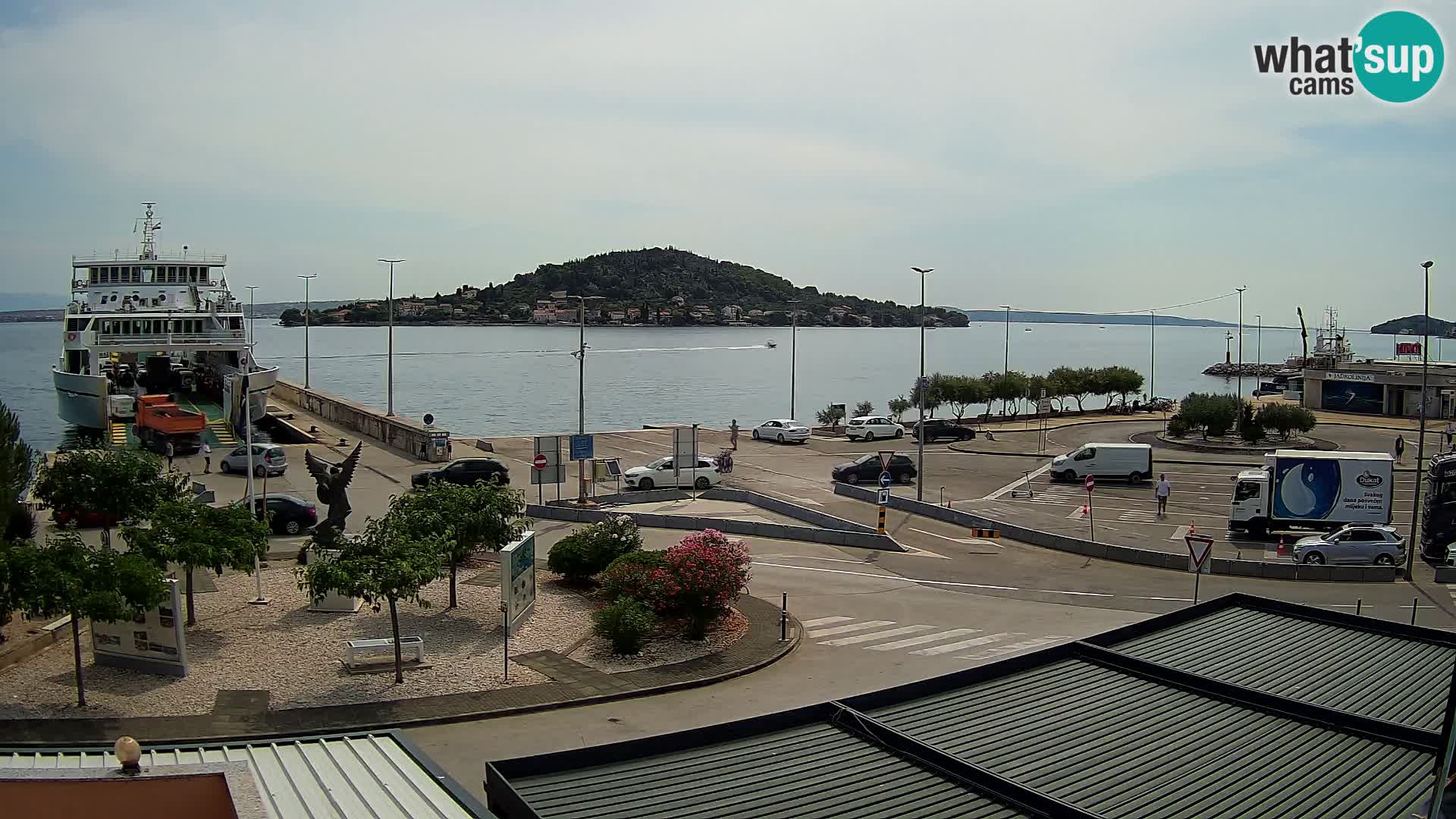 Web kamera Ugljan – Preko trajekt za Zadar