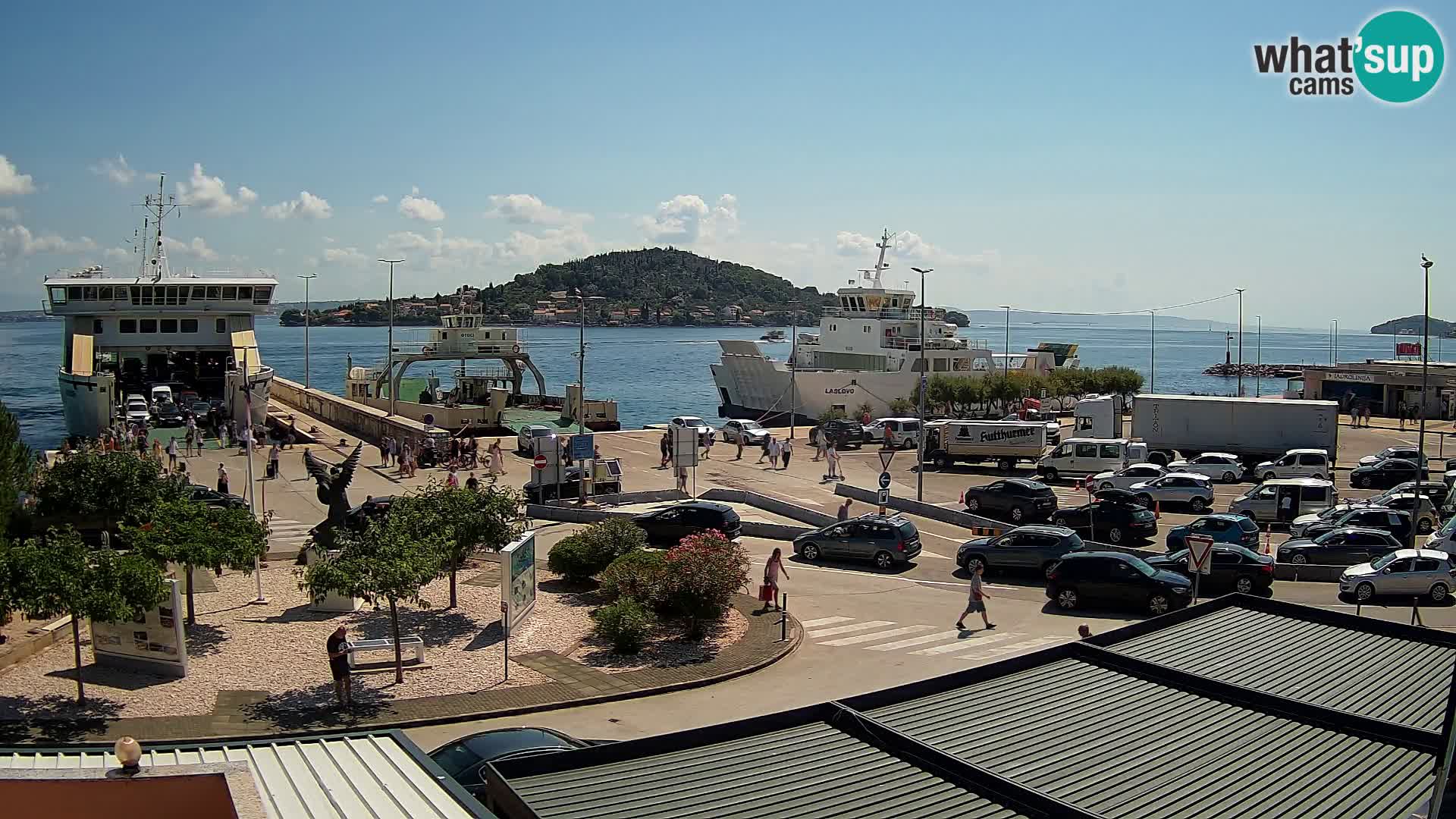 Web kamera Ugljan – Preko trajekt za Zadar