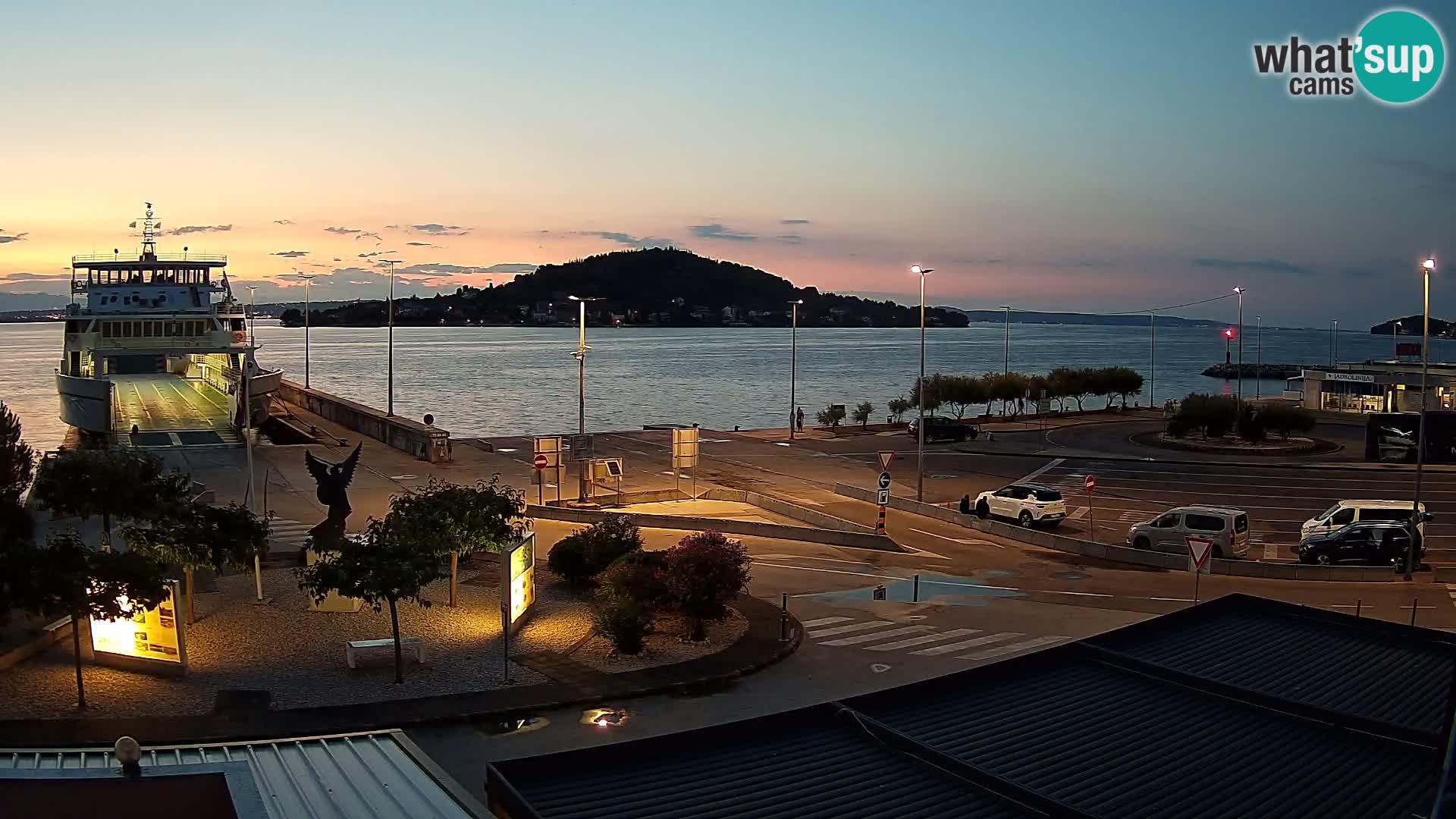 Web kamera Ugljan – Preko trajekt za Zadar
