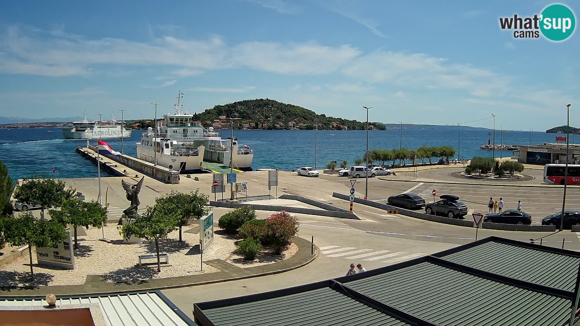 Spletna kamera Ugljan – trajekt Preko – Zadar