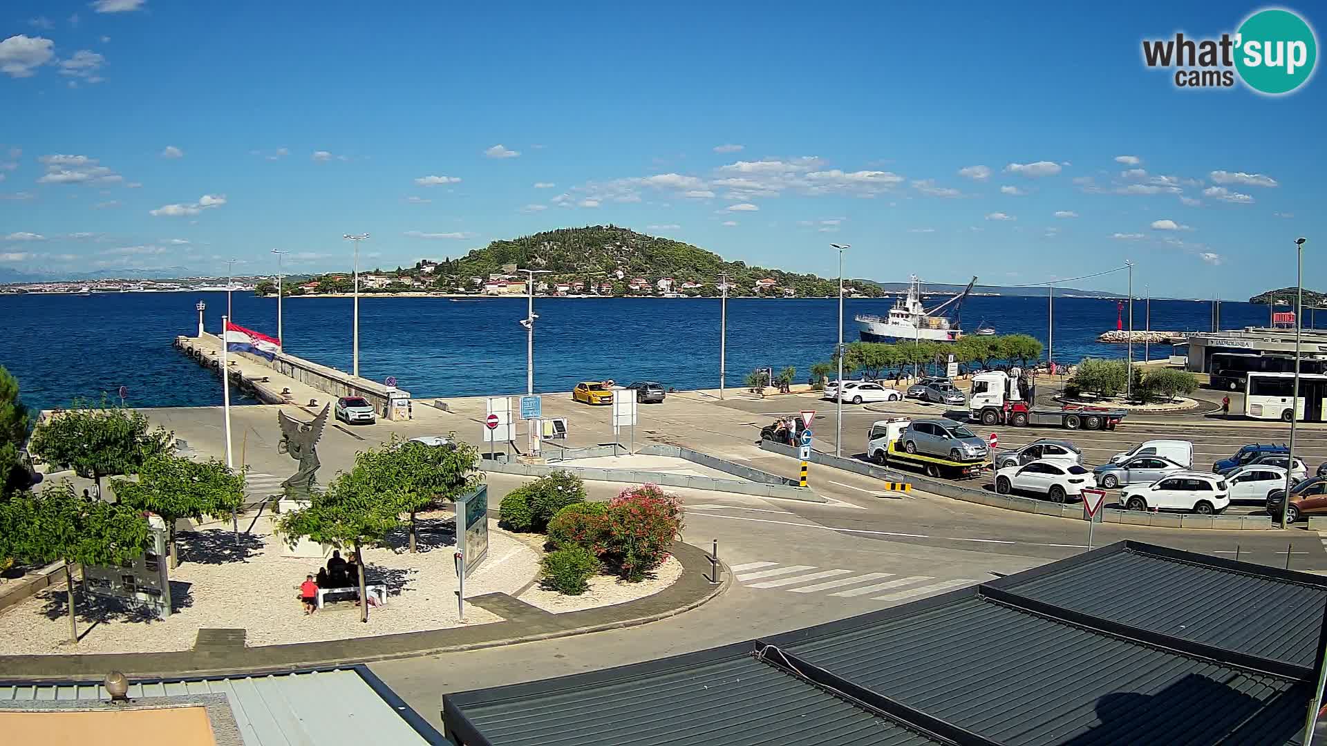 Webcam Ugliano – terminal traghetto da Preko a Zara