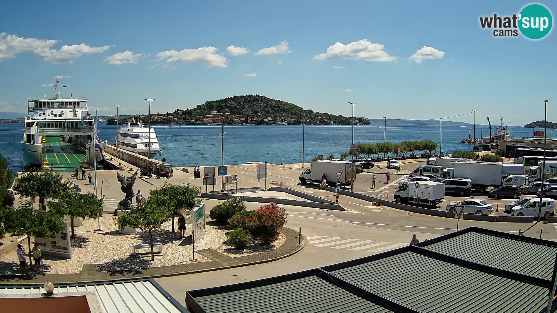 Web kamera Ugljan – Preko trajekt za Zadar