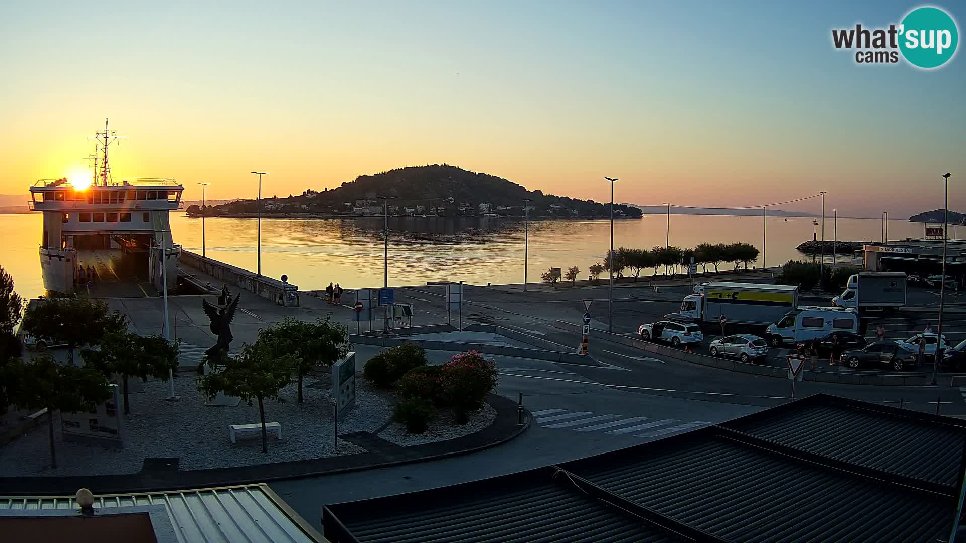 Spletna kamera Ugljan – trajekt Preko – Zadar