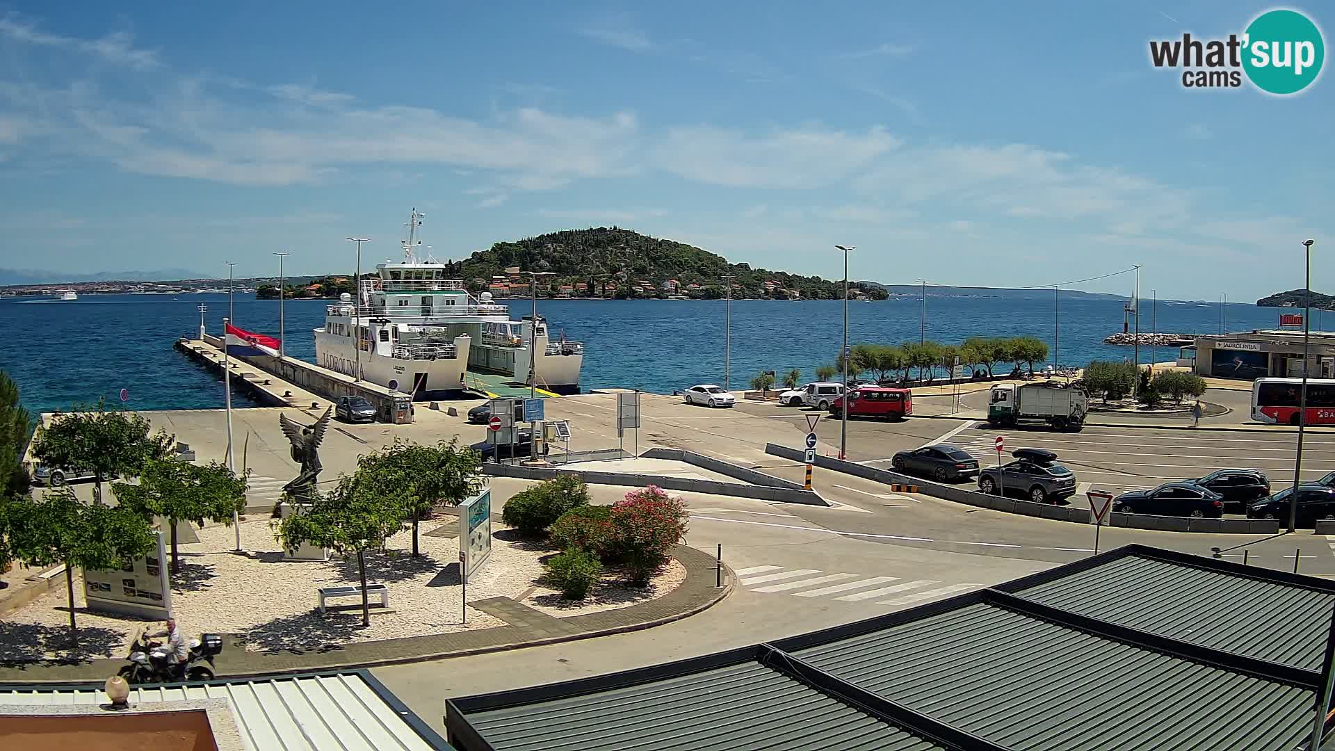 Webcam Ugliano – terminal traghetto da Preko a Zara