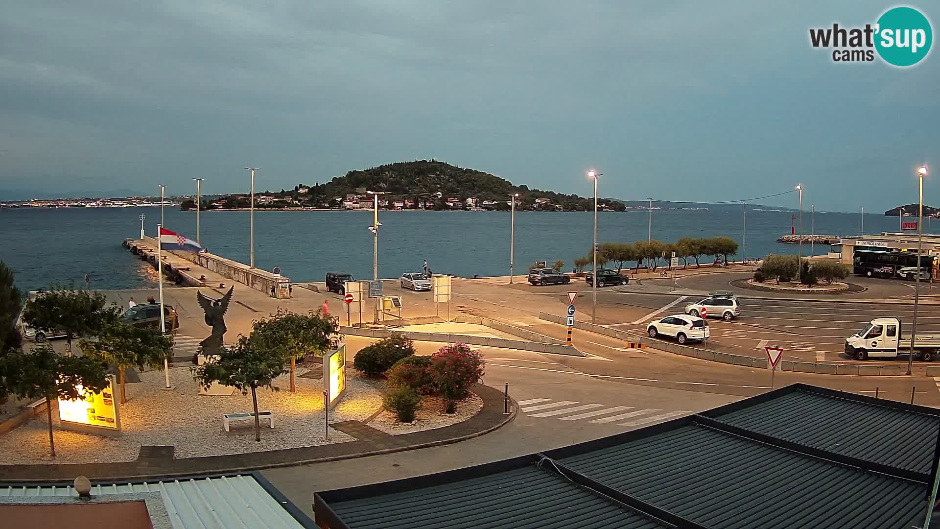 Webcam Ugliano – terminal traghetto da Preko a Zara