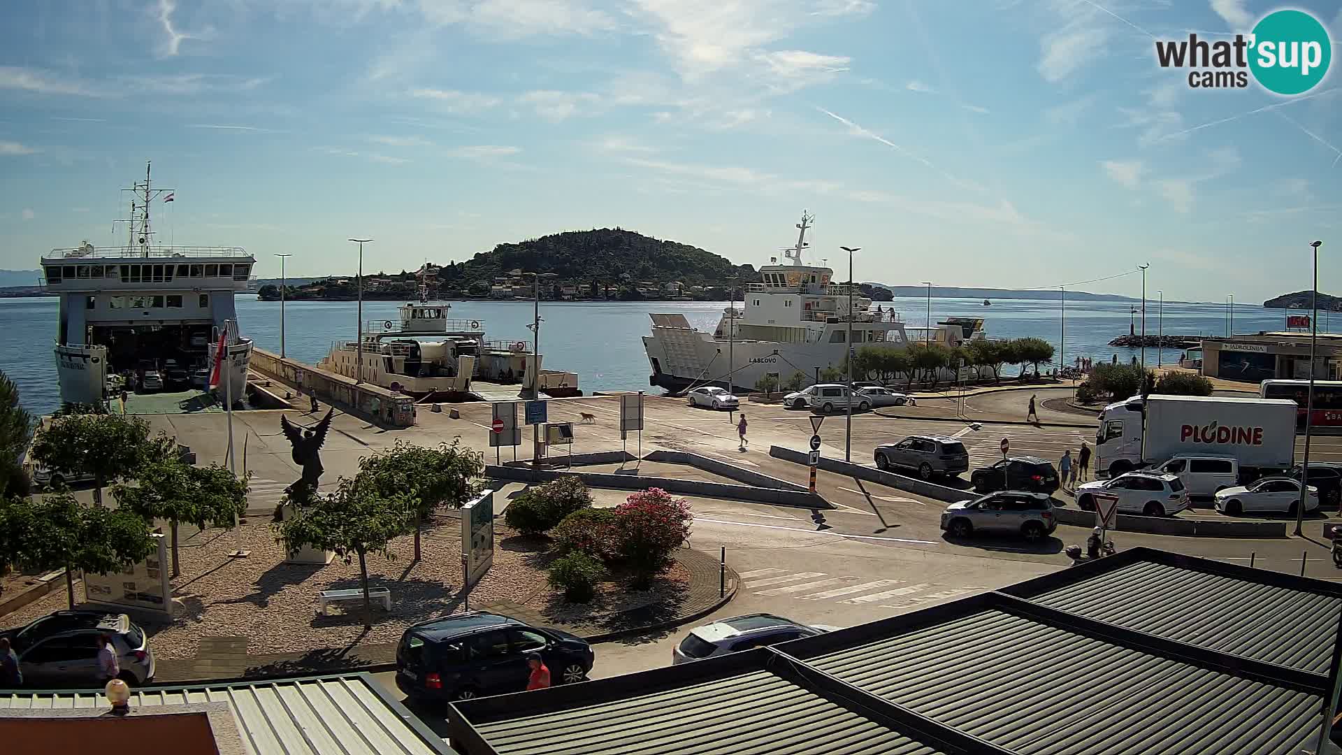 Webcam Ugliano – terminal traghetto da Preko a Zara