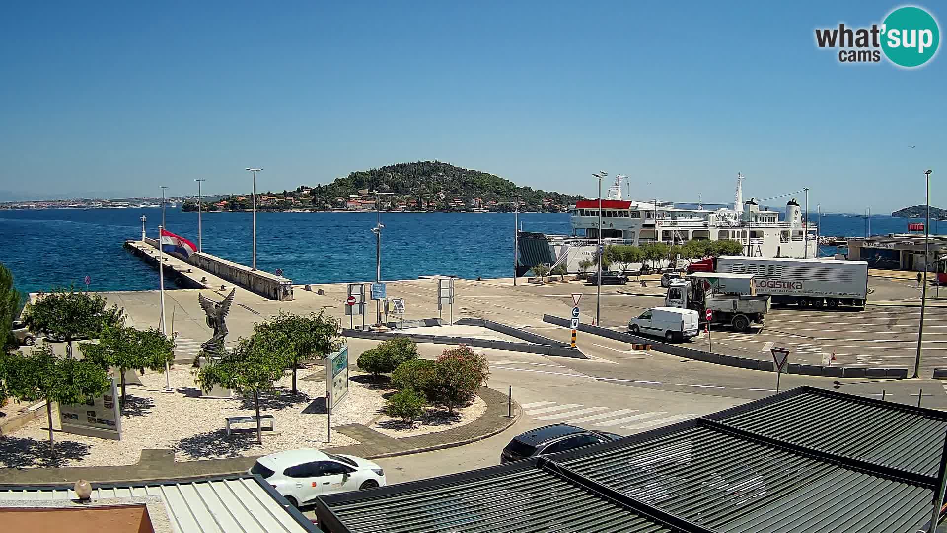Webcam Ugliano – terminal traghetto da Preko a Zara