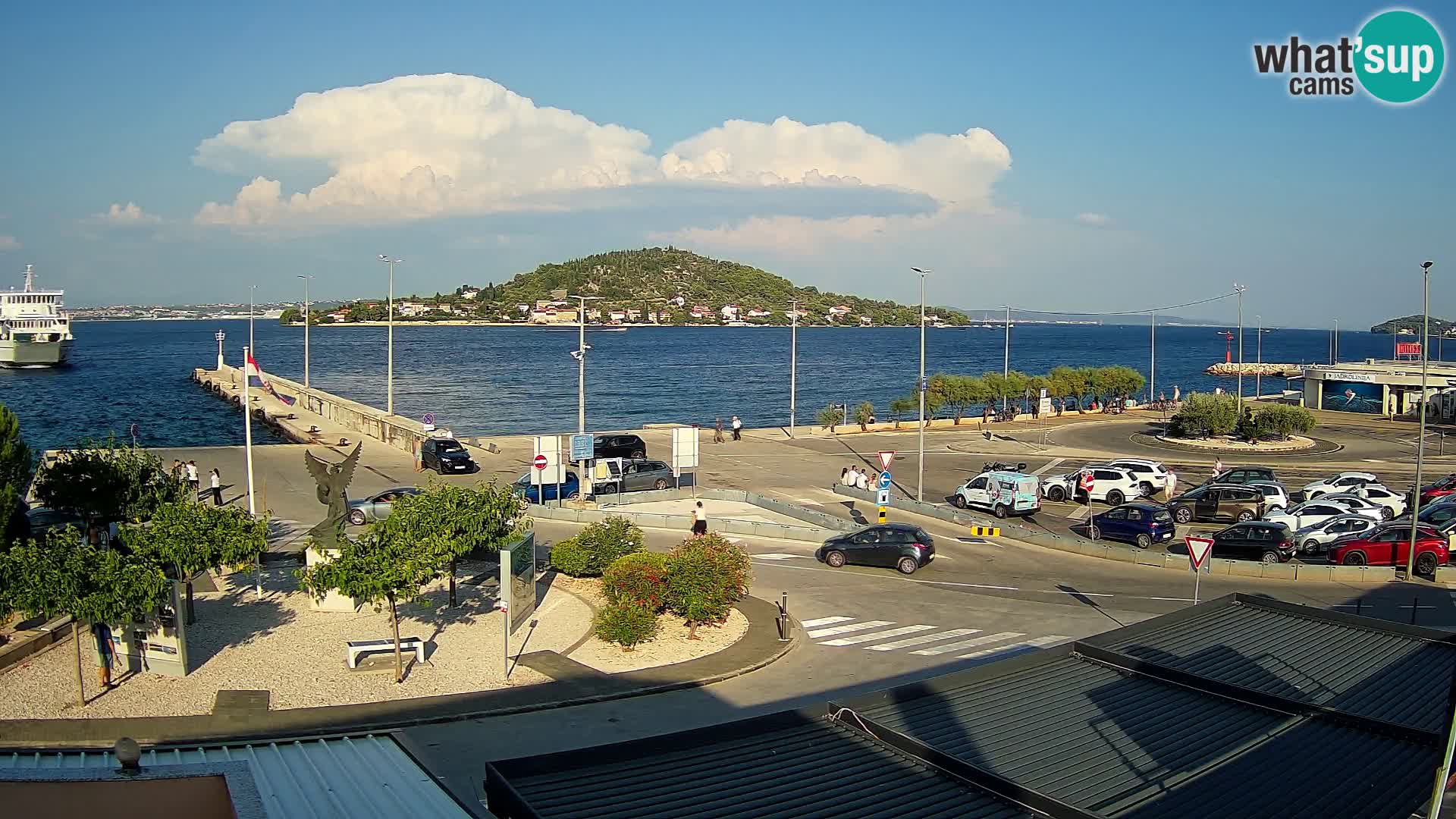 Webcam Ugliano – terminal traghetto da Preko a Zara