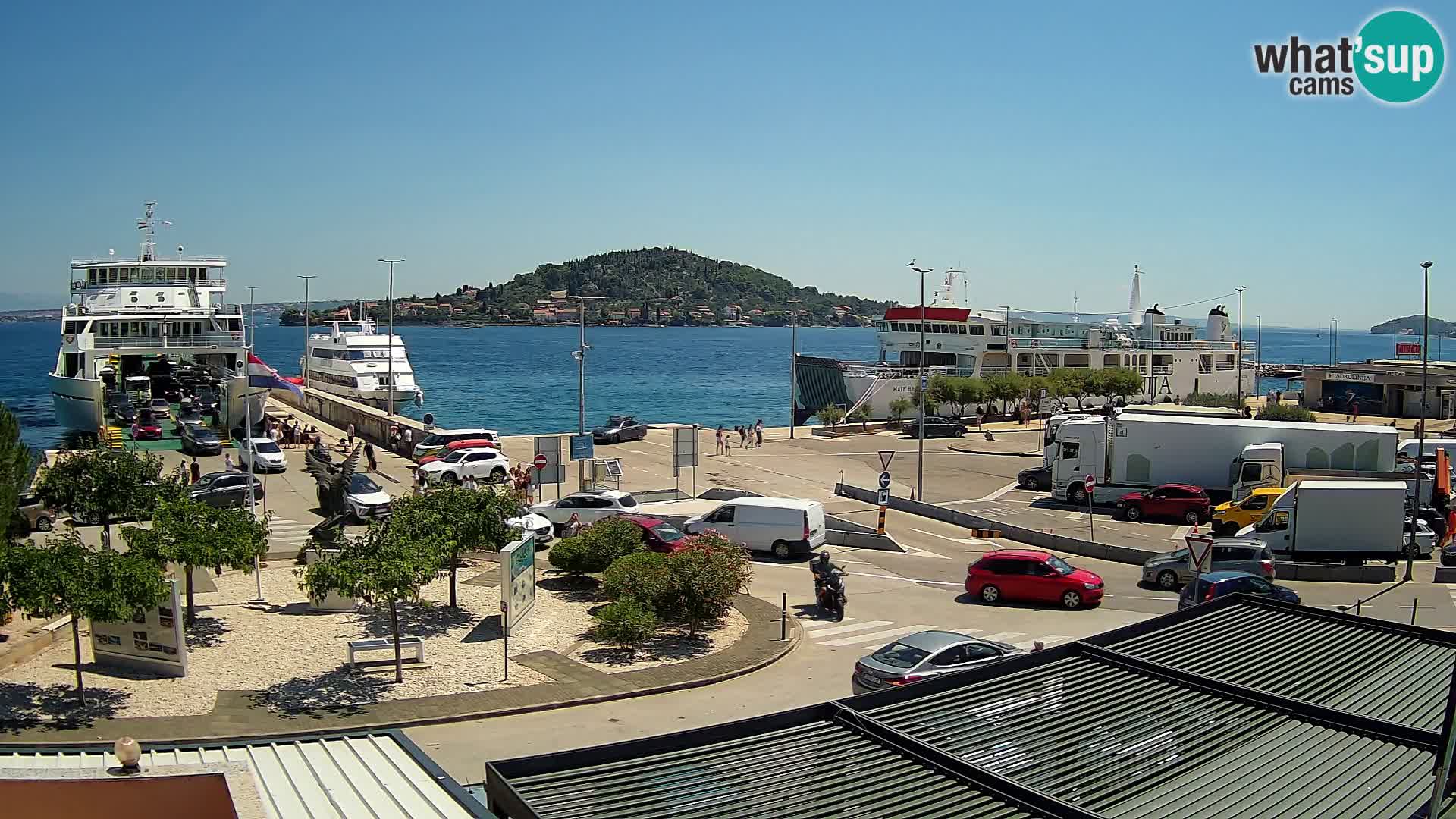 Spletna kamera Ugljan – trajekt Preko – Zadar