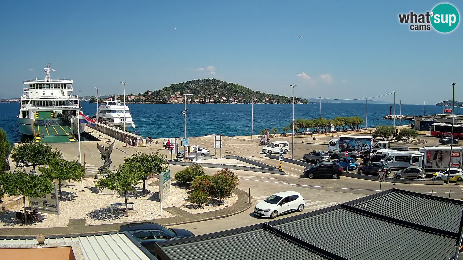 Webcam Ugliano – terminal traghetto da Preko a Zara