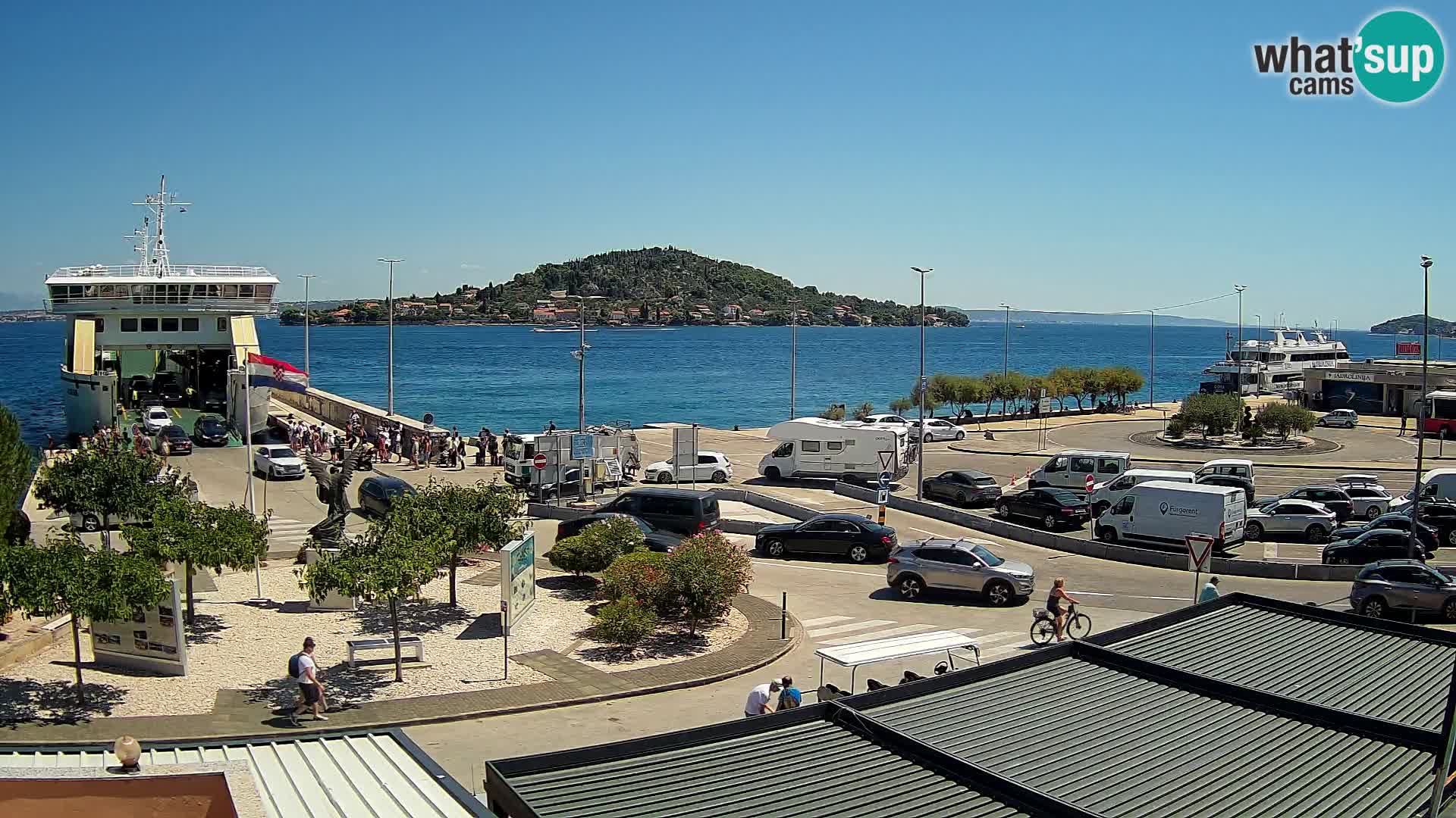 Spletna kamera Ugljan – trajekt Preko – Zadar