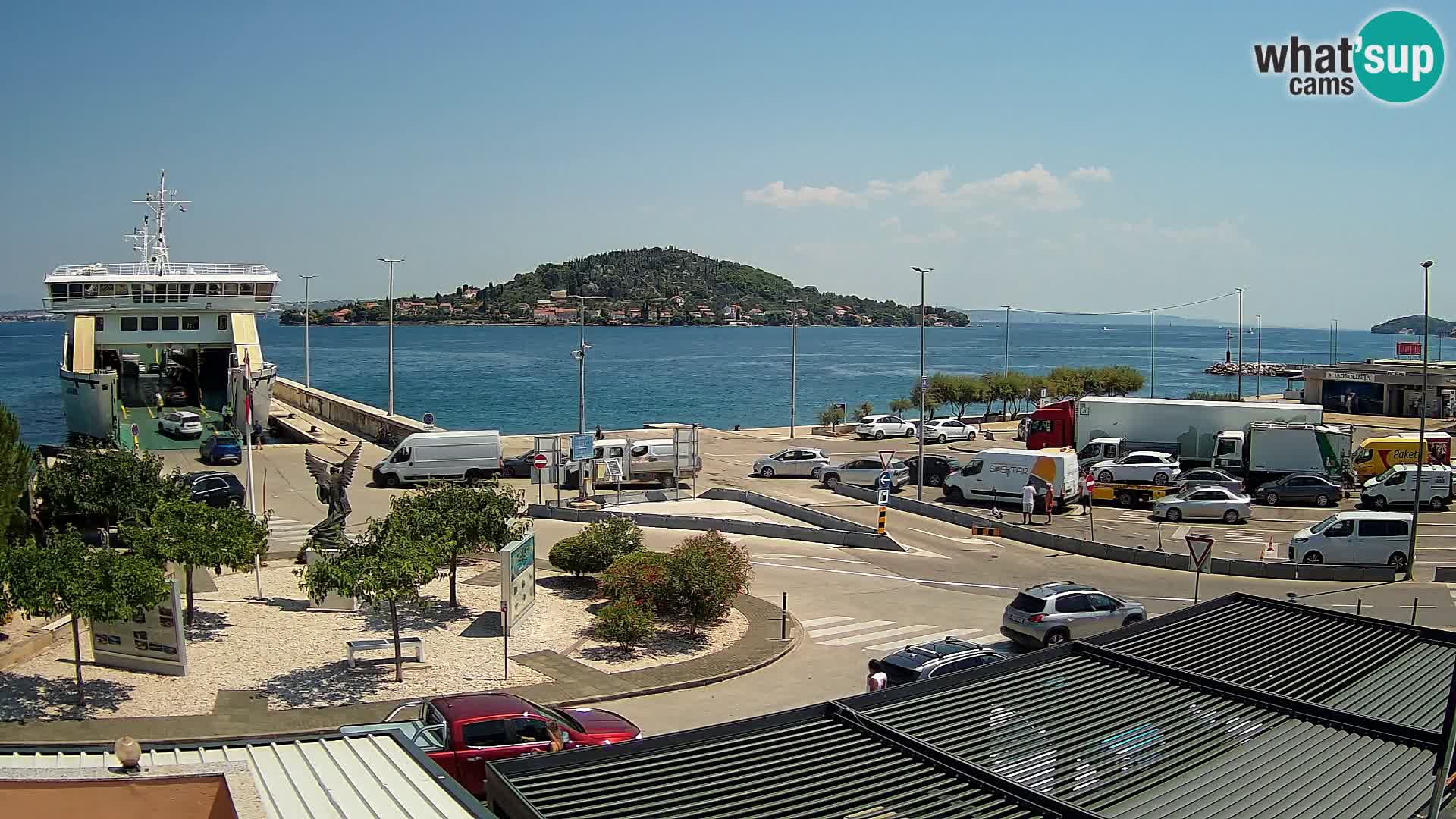 Webcam Ugljan – Preko Ferry to Zadar