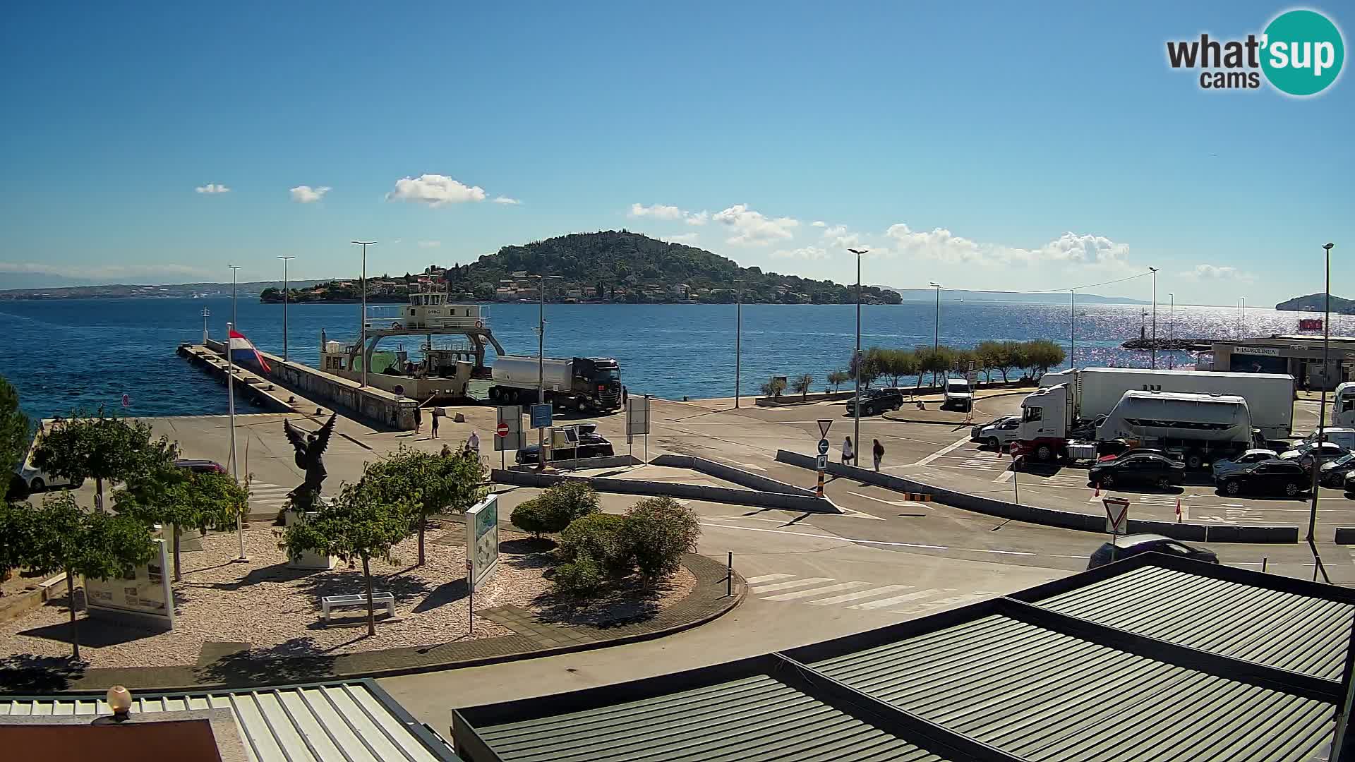 Web kamera Ugljan – Preko trajekt za Zadar