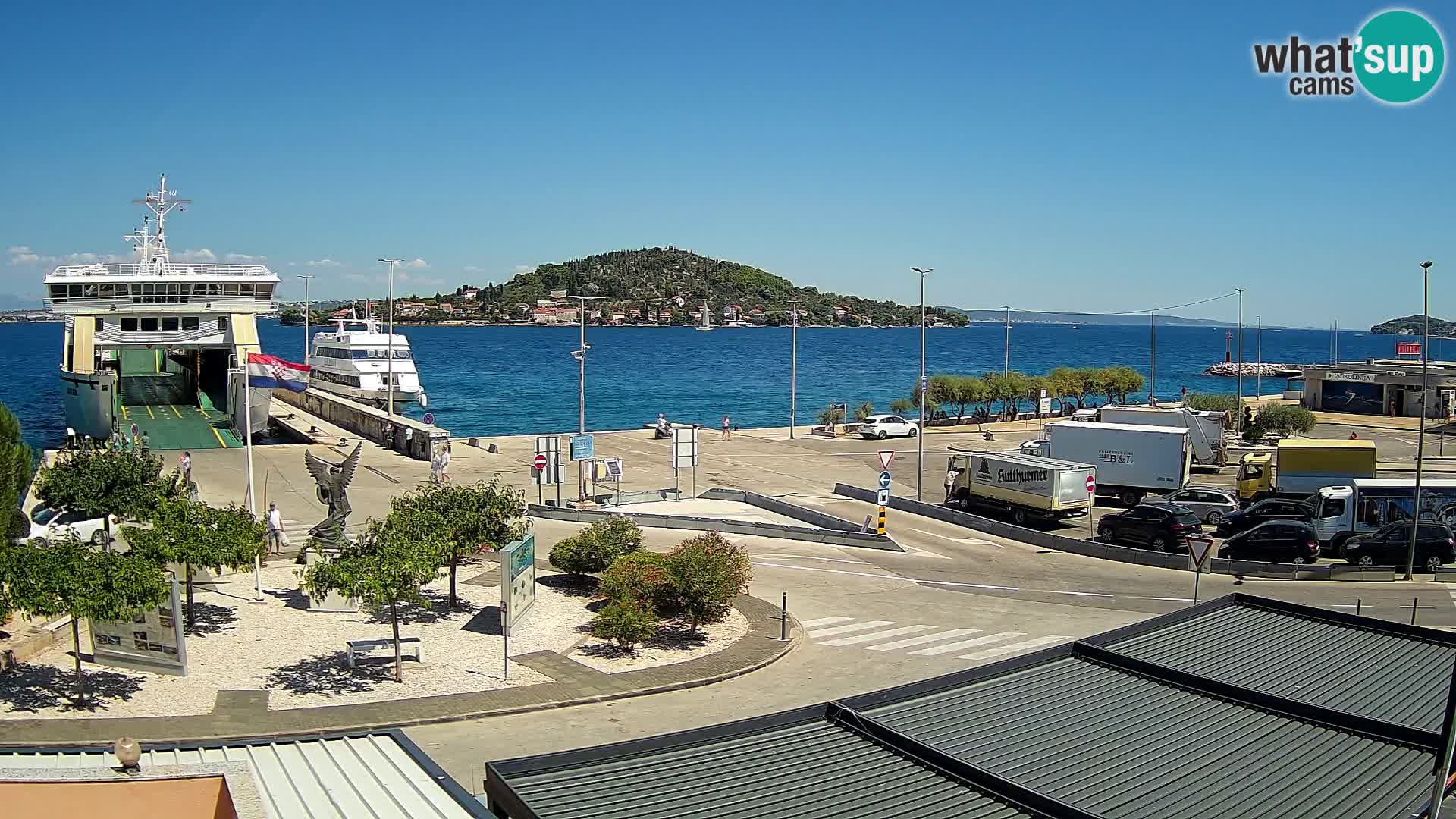 Web kamera Ugljan – Preko trajekt za Zadar