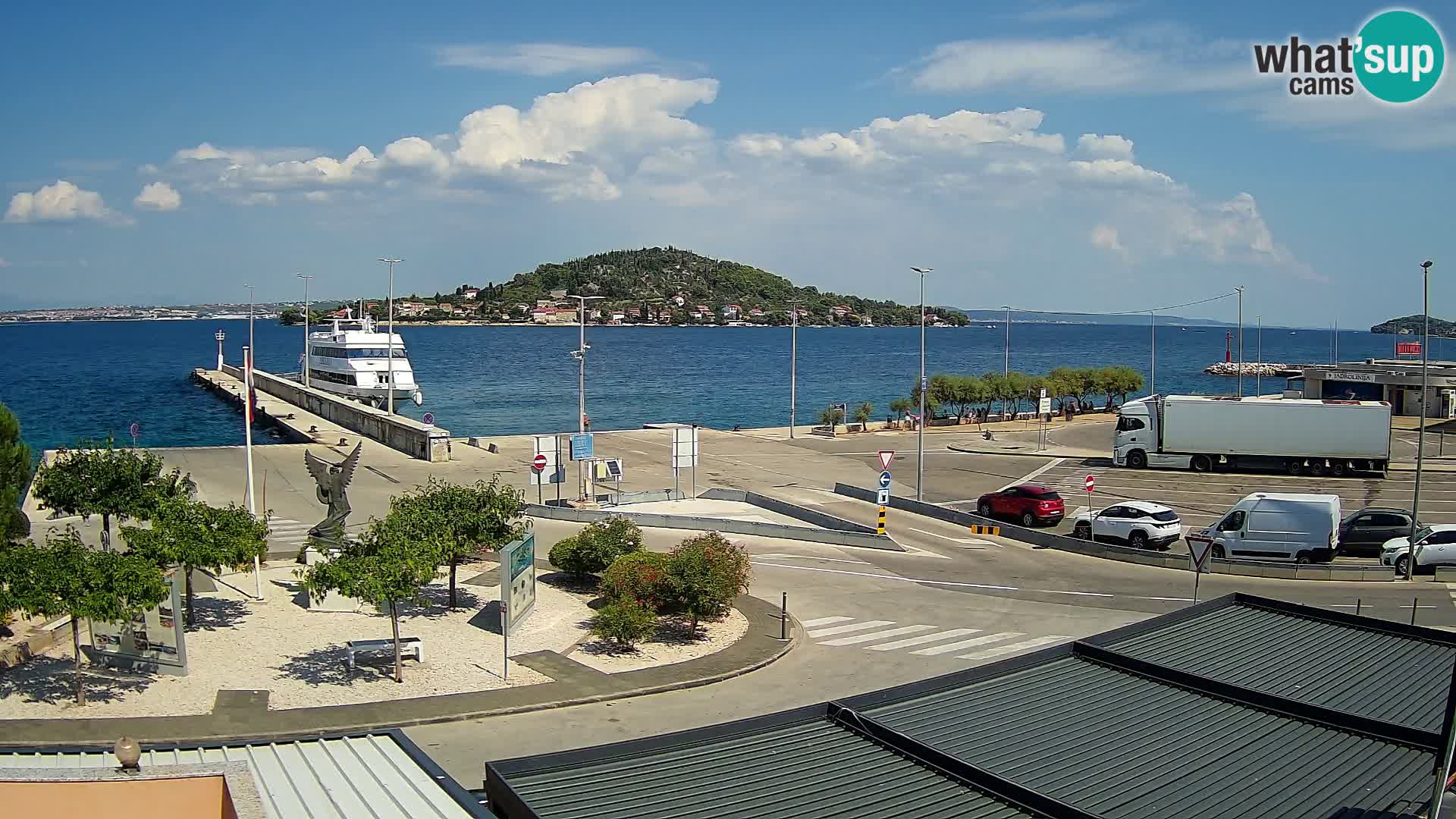 Spletna kamera Ugljan – trajekt Preko – Zadar