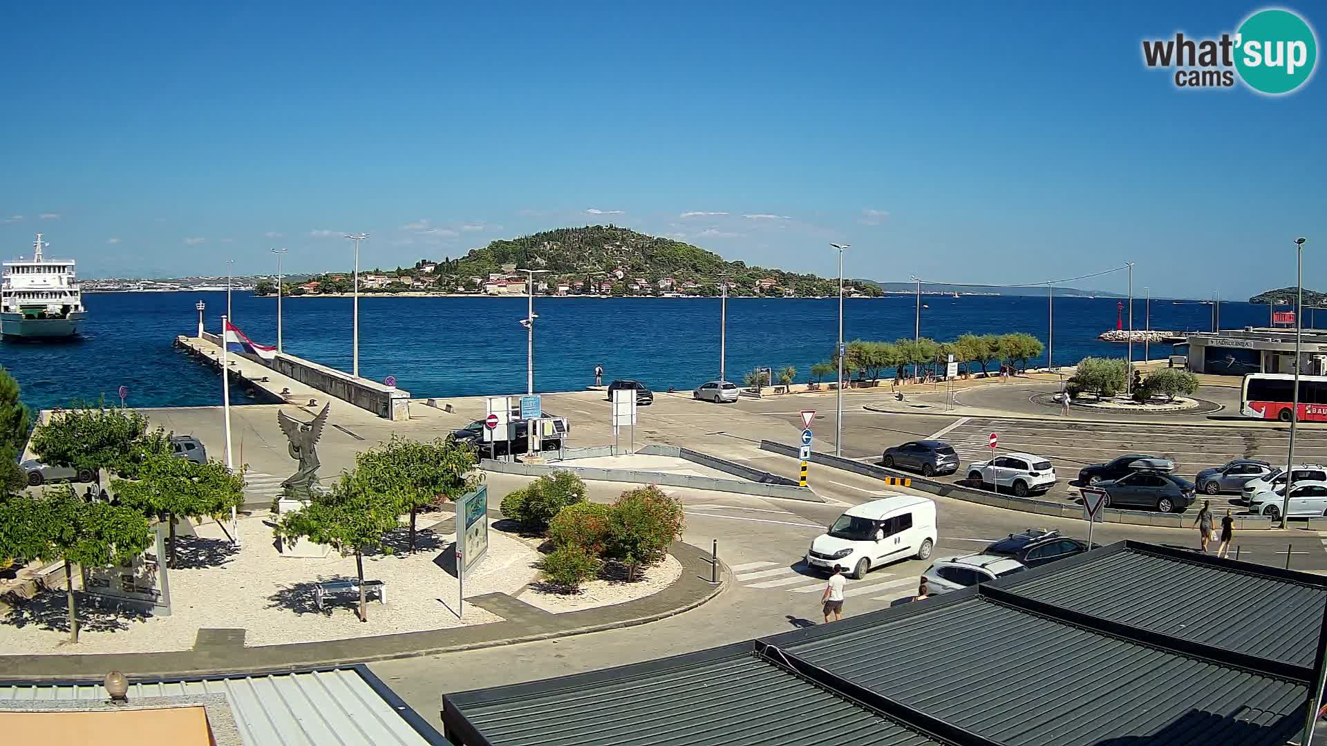 Webcam Ugliano – terminal traghetto da Preko a Zara