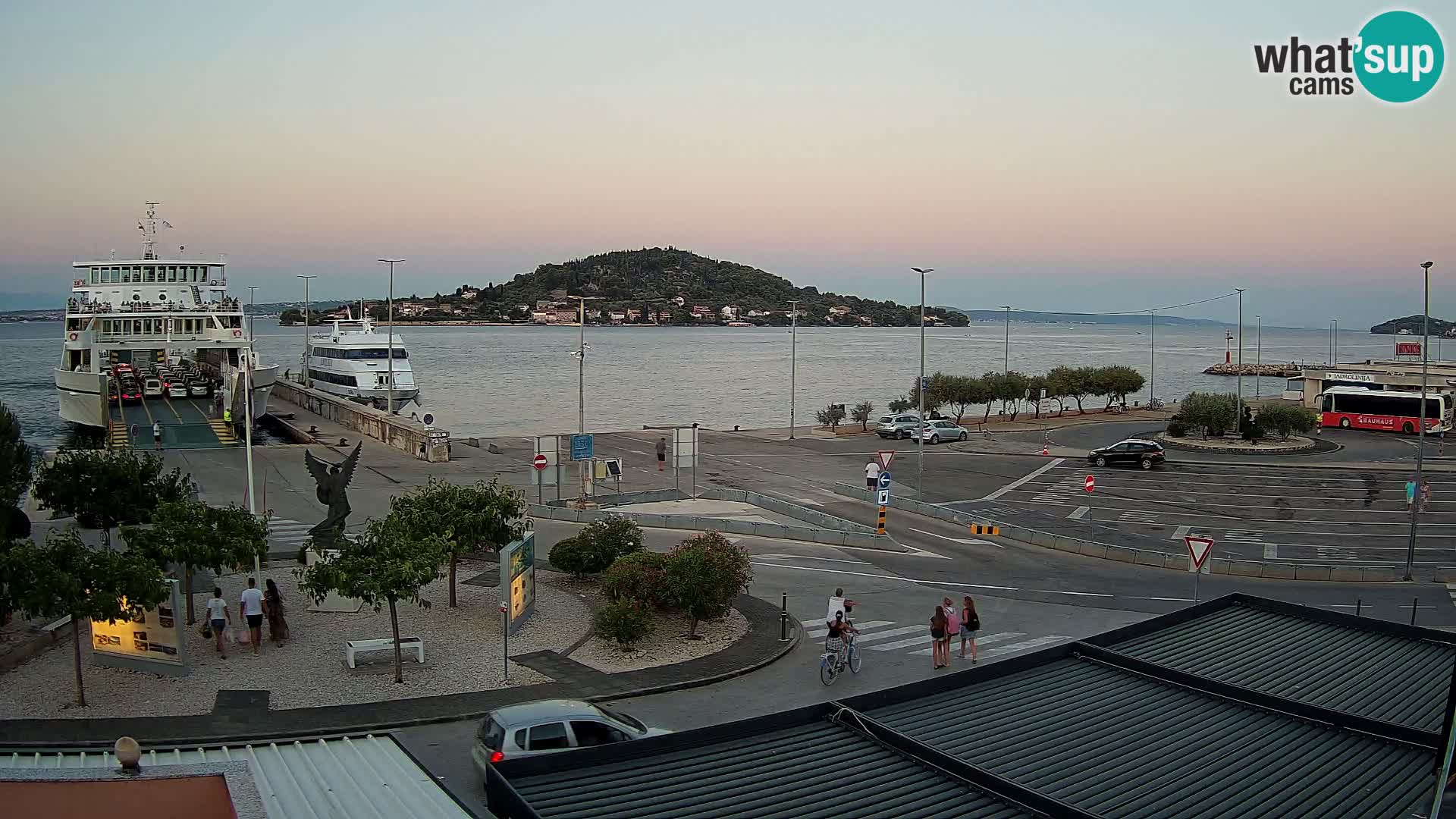 Webcam Ugliano – terminal traghetto da Preko a Zara