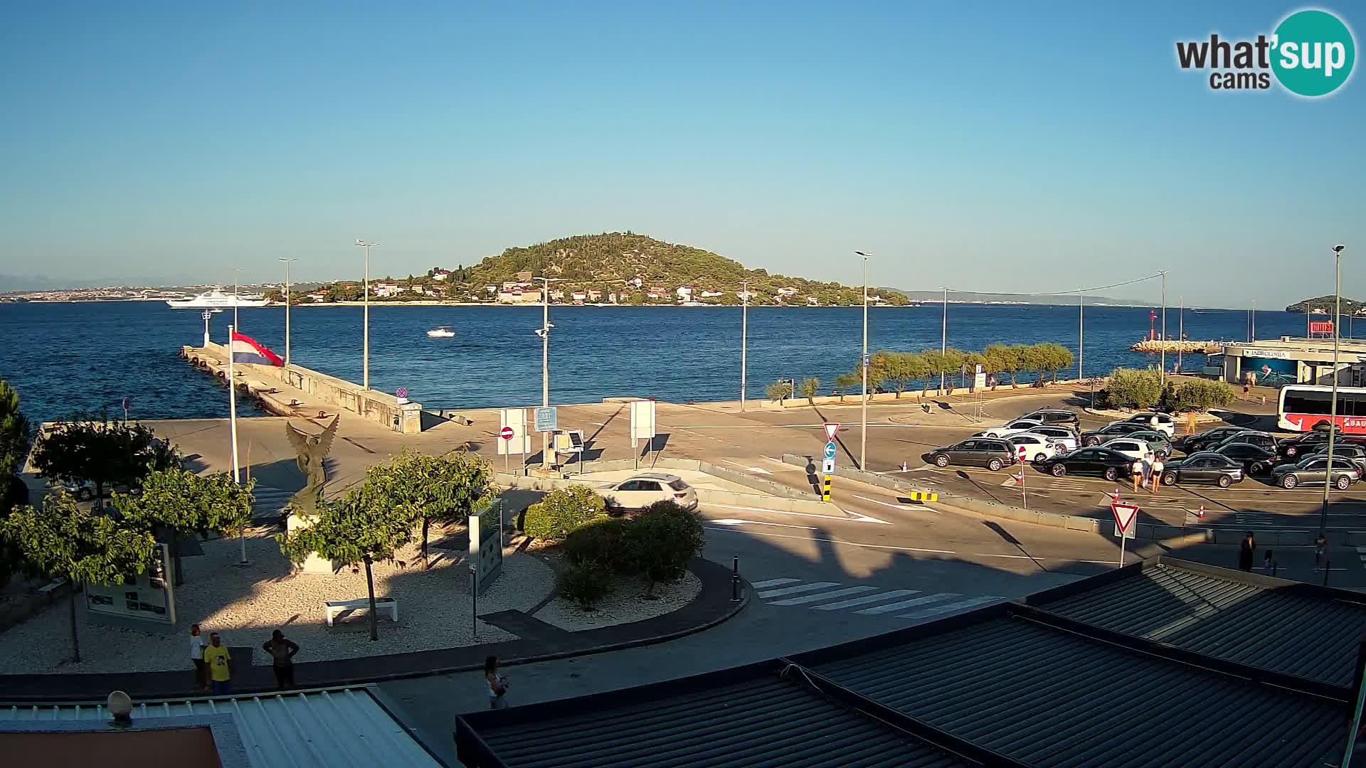 Webcam Ugliano – terminal traghetto da Preko a Zara