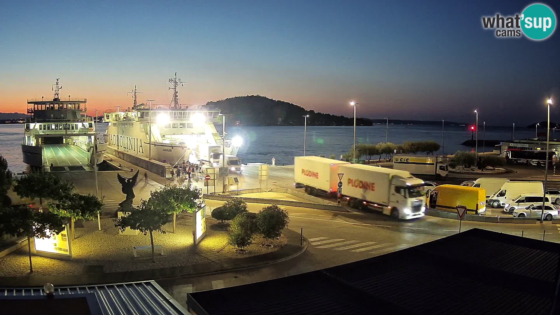 Webcam Ugliano – terminal traghetto da Preko a Zara