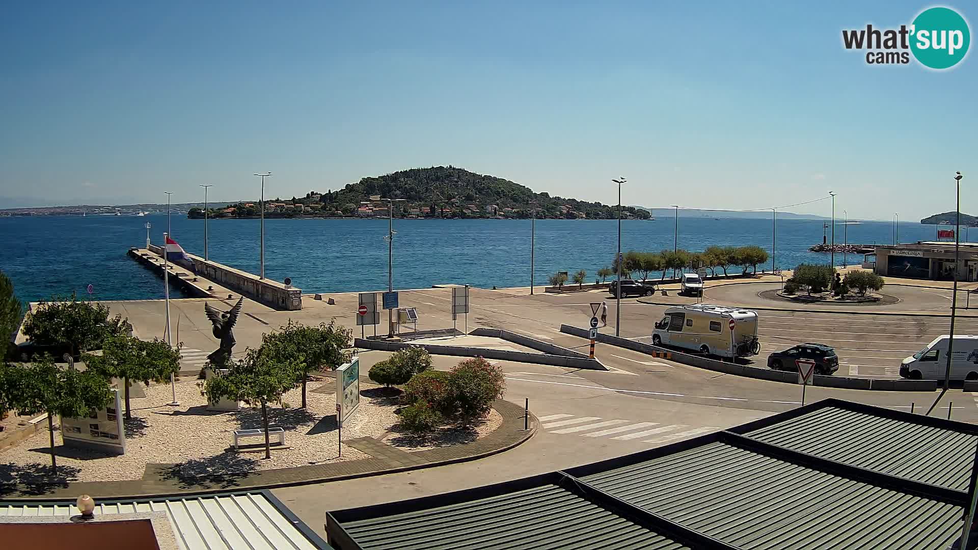 Webcam Ugliano – terminal traghetto da Preko a Zara