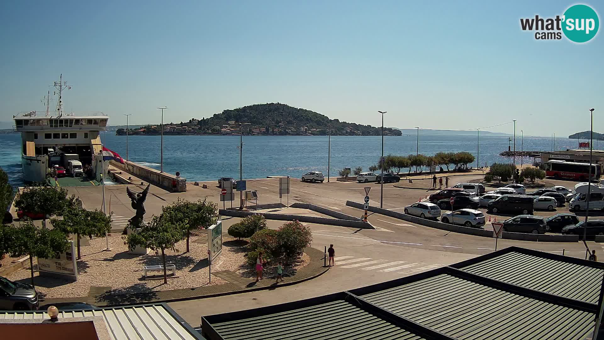 Webcam Ugliano – terminal traghetto da Preko a Zara