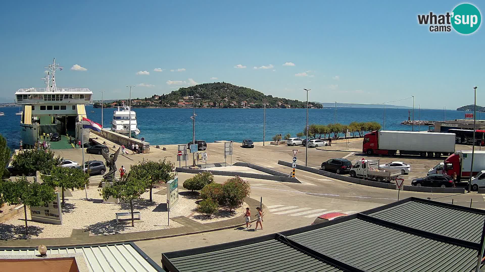 Web kamera Ugljan – Preko trajekt za Zadar
