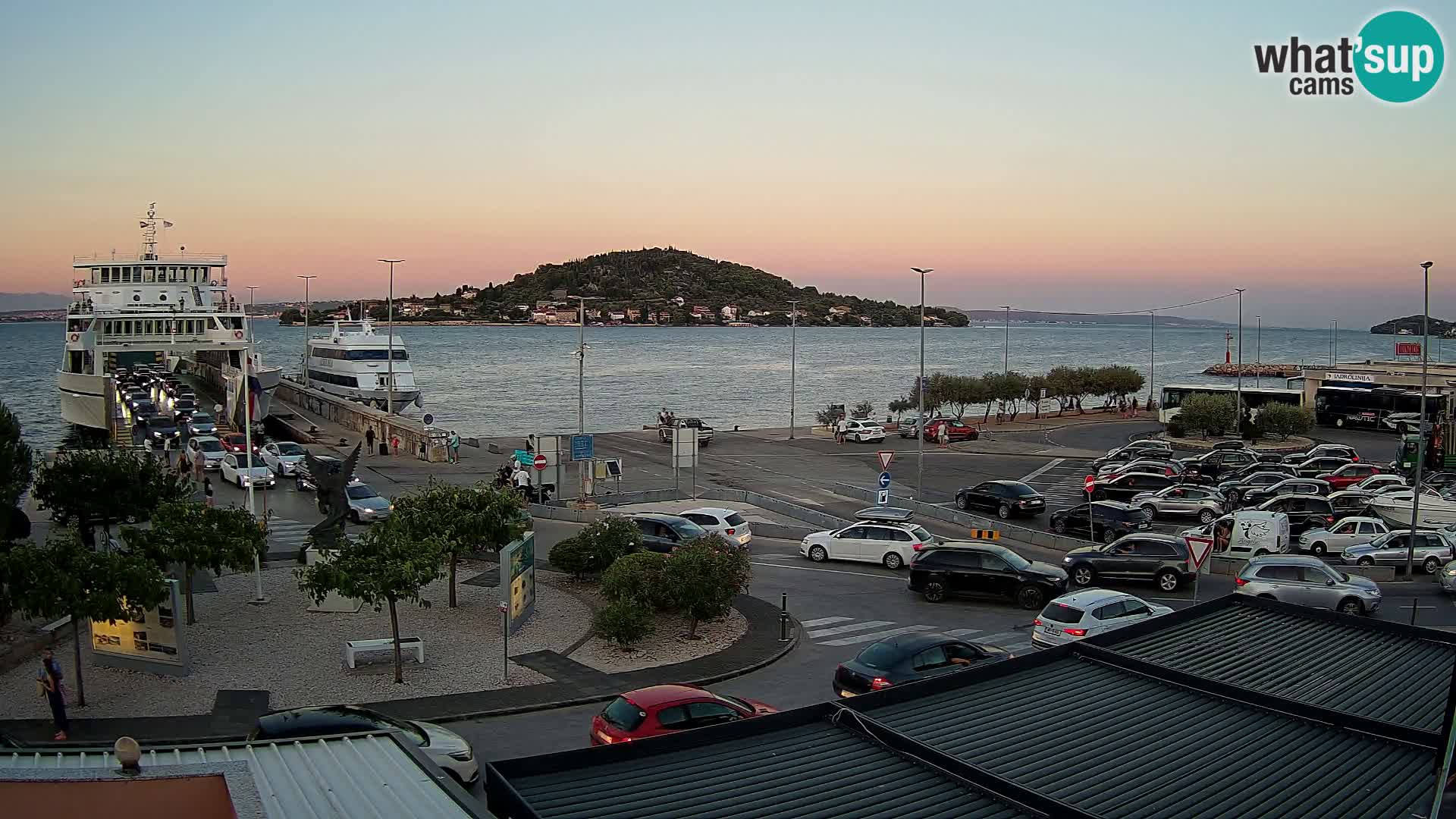 Webcam Ugliano – terminal traghetto da Preko a Zara