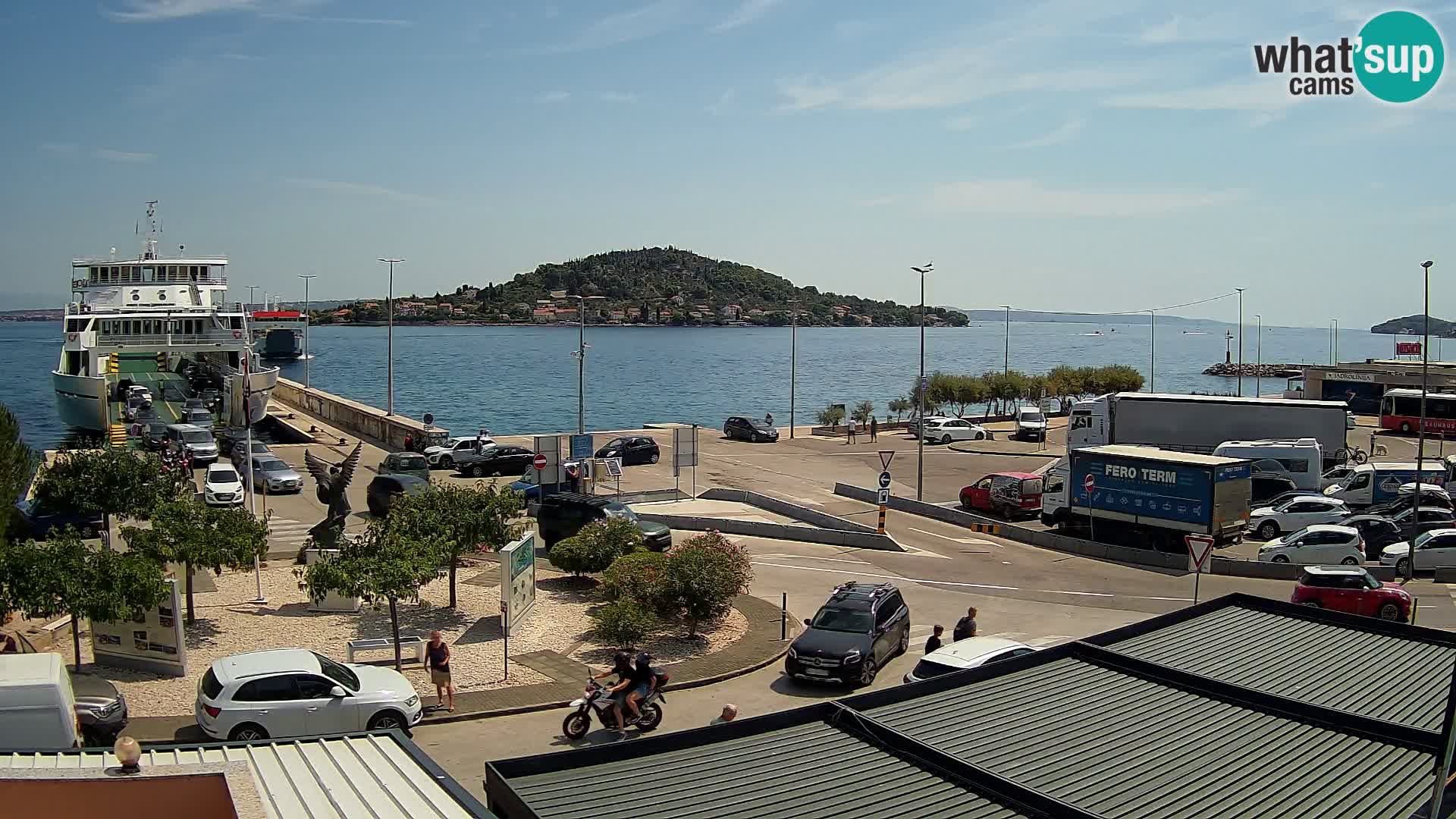 Web kamera Ugljan – Preko trajekt za Zadar