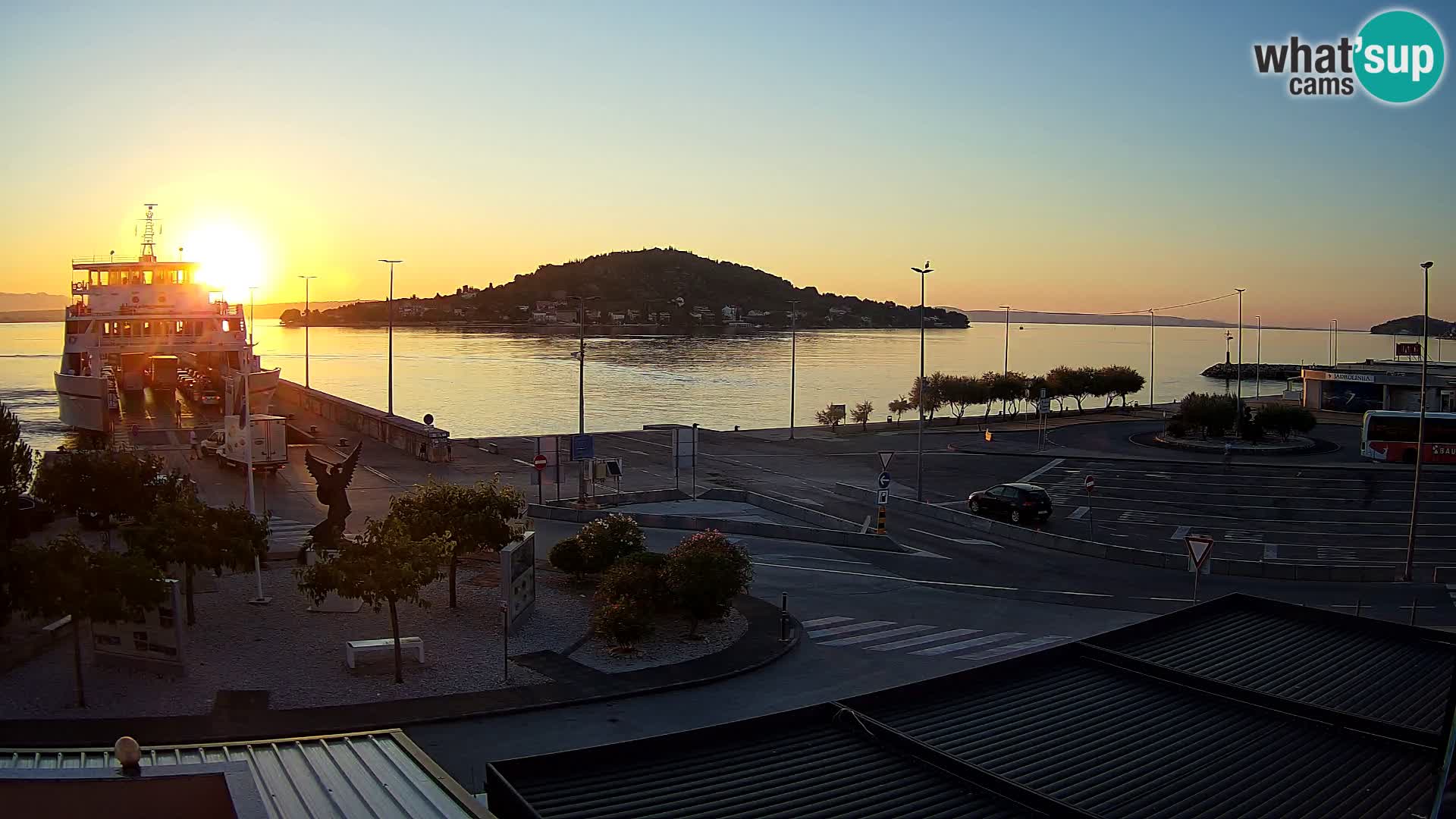 Web kamera Ugljan – Preko trajekt za Zadar