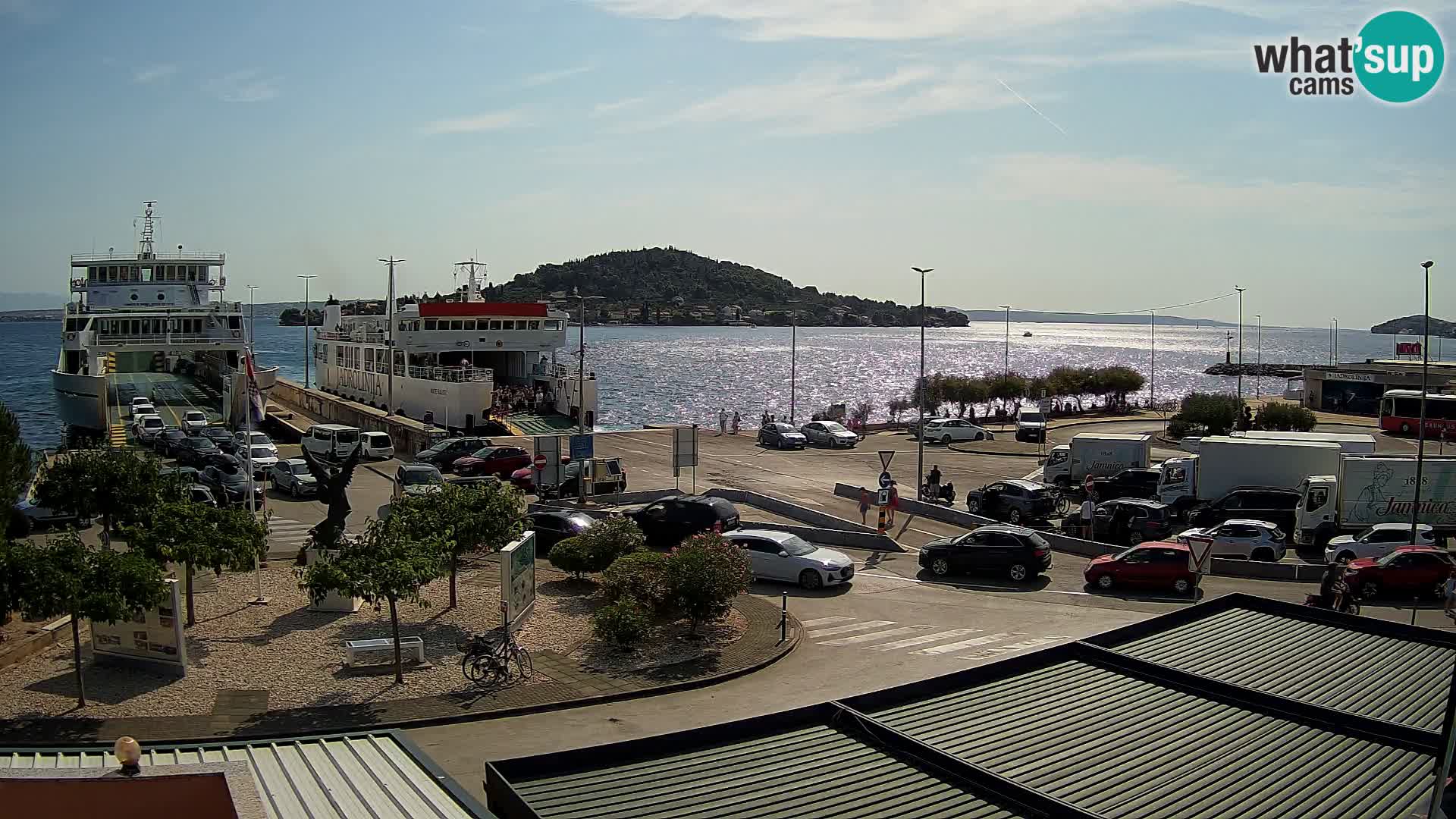 Webcam Ugliano – terminal traghetto da Preko a Zara