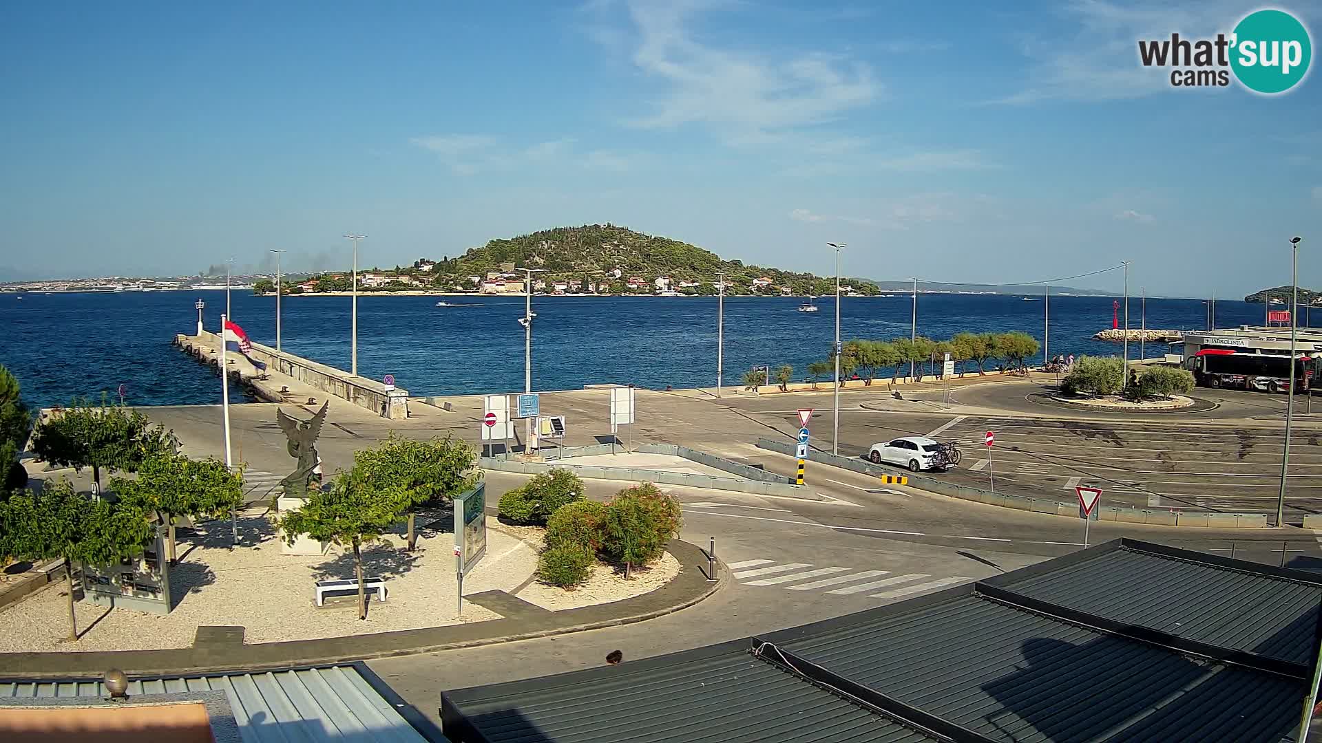 Webcam Ugliano – terminal traghetto da Preko a Zara