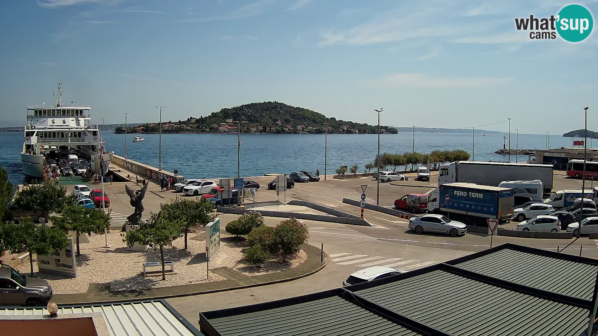 Spletna kamera Ugljan – trajekt Preko – Zadar