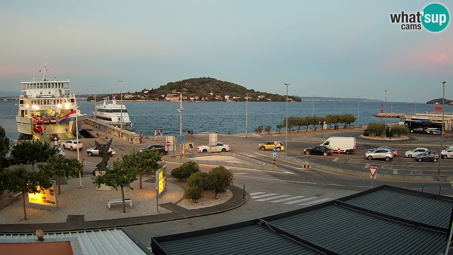 Webcam Ugliano – terminal traghetto da Preko a Zara