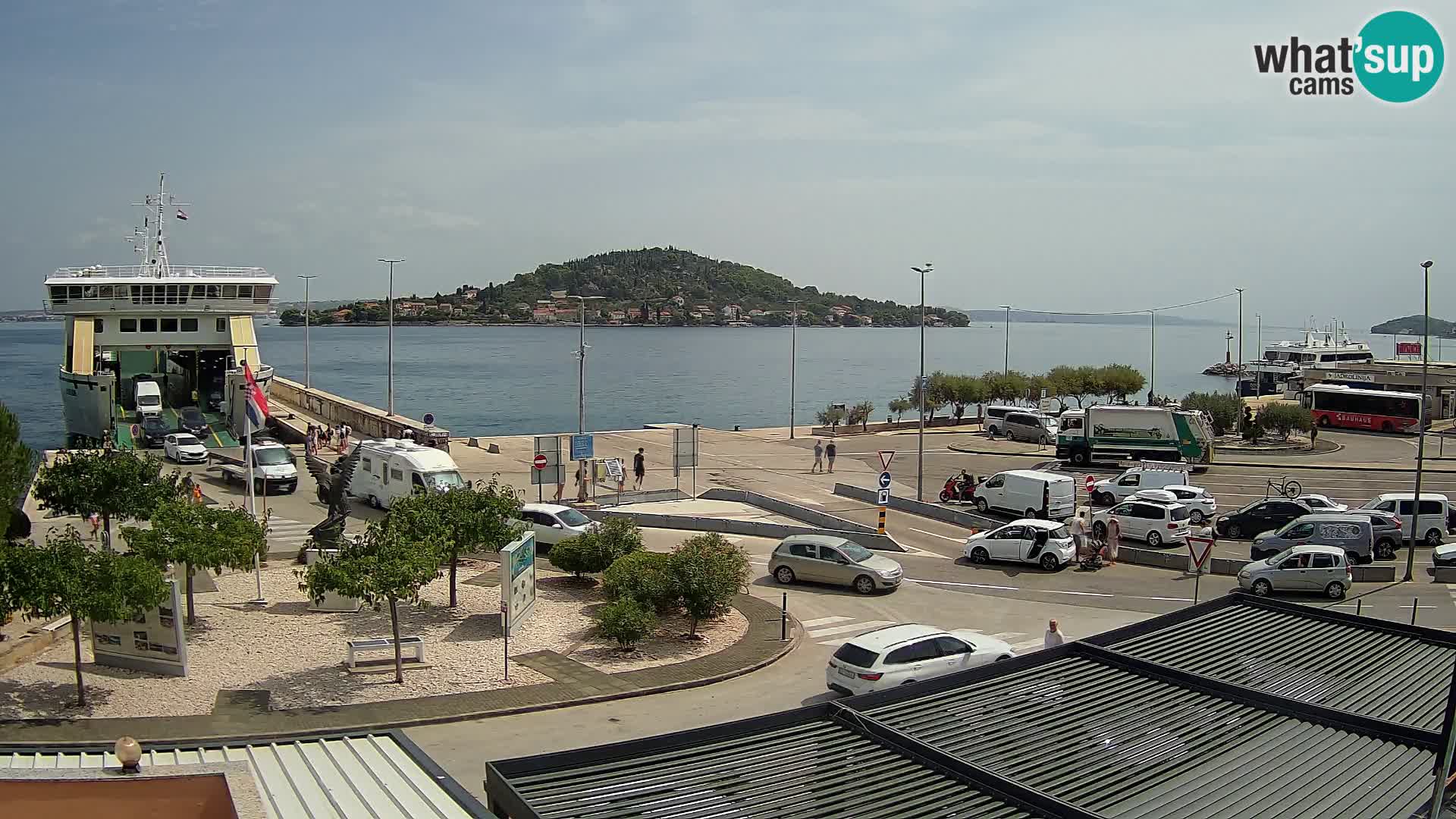 Web kamera Ugljan – Preko trajekt za Zadar