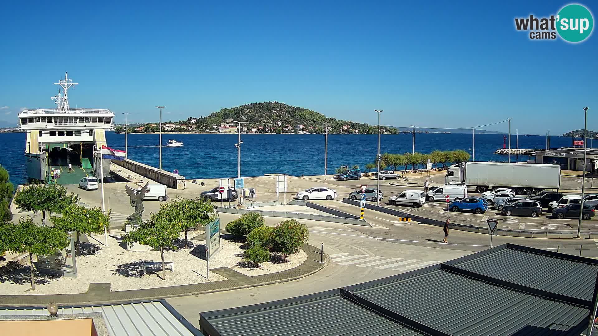 Webcam Ugljan – Preko Ferry to Zadar