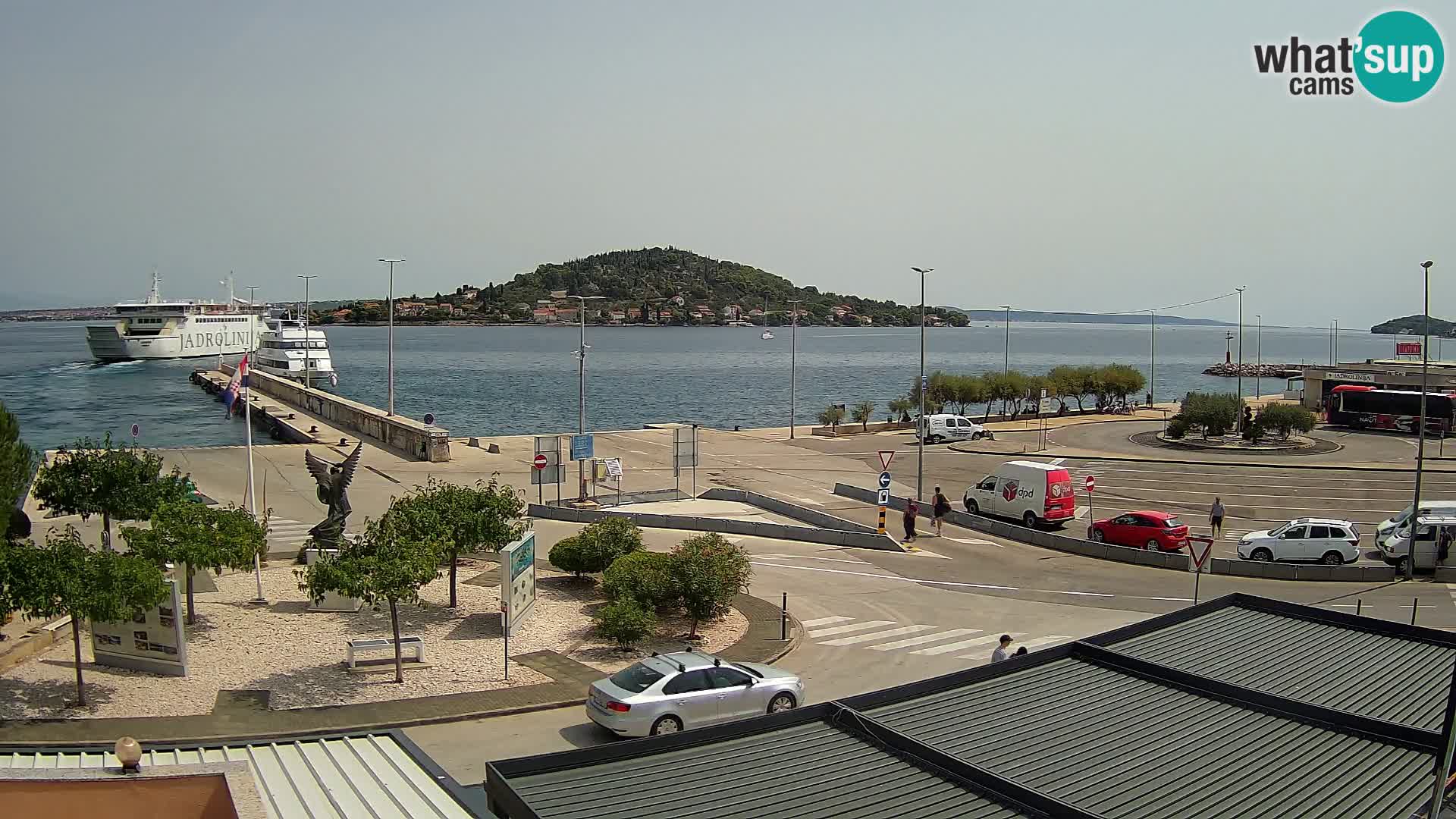 Web kamera Ugljan – Preko trajekt za Zadar