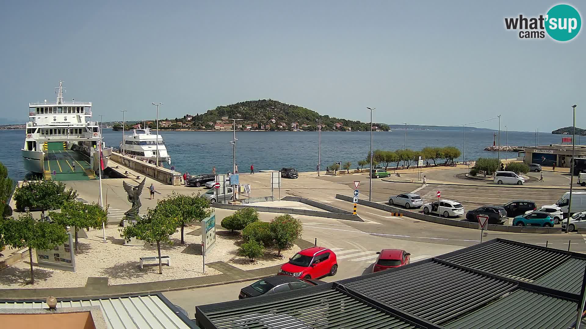 Webcam Ugliano – terminal traghetto da Preko a Zara