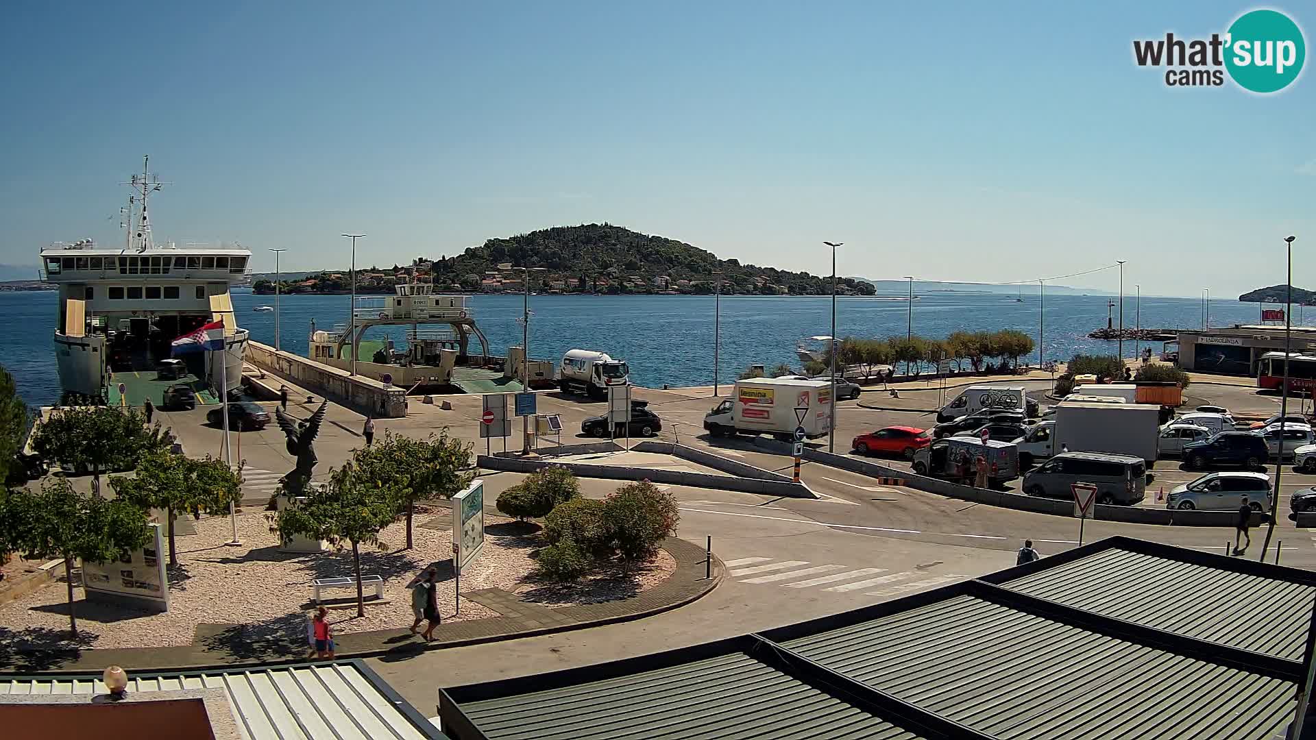 Web kamera Ugljan – Preko trajekt za Zadar
