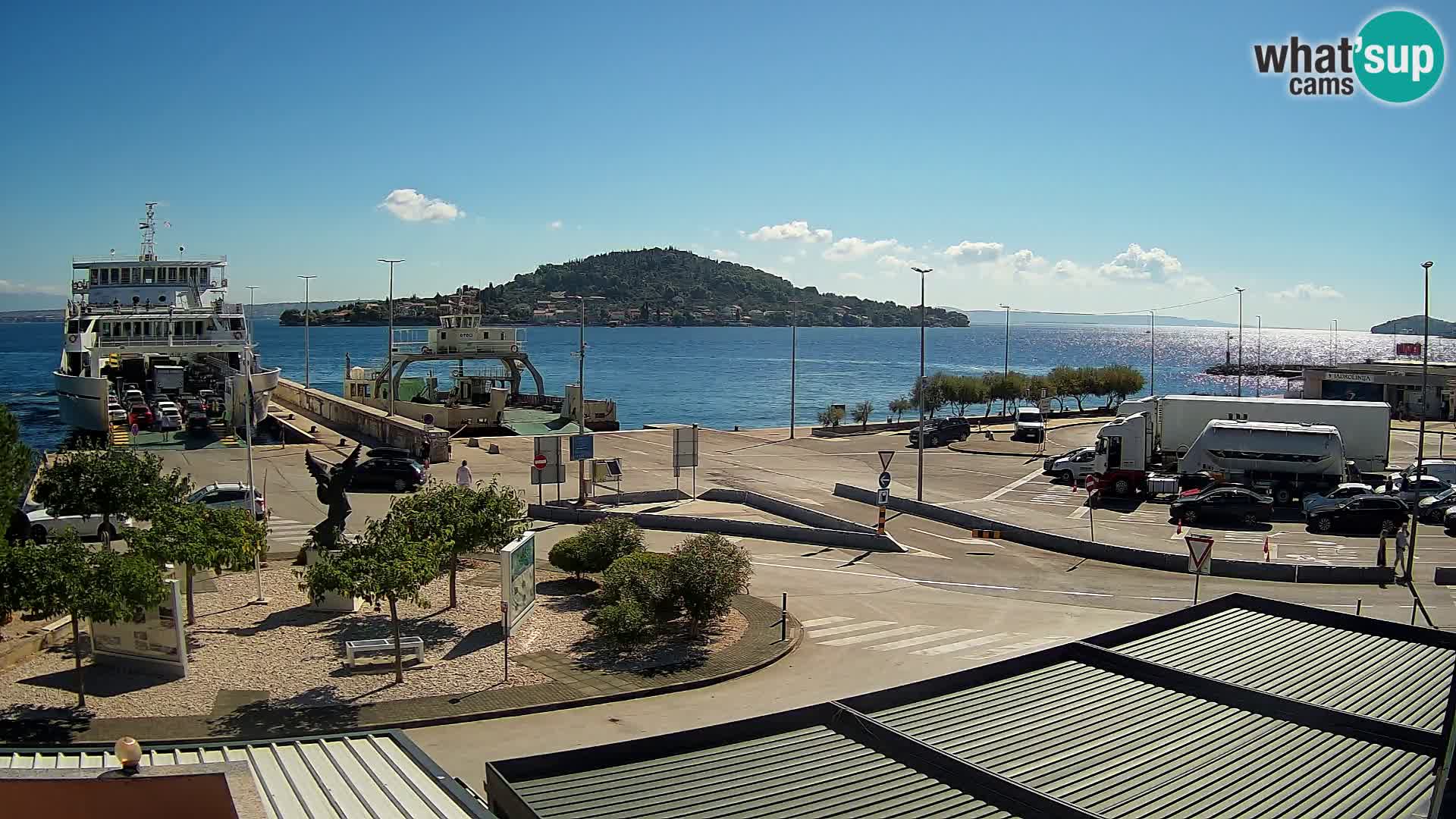 Web kamera Ugljan – Preko trajekt za Zadar