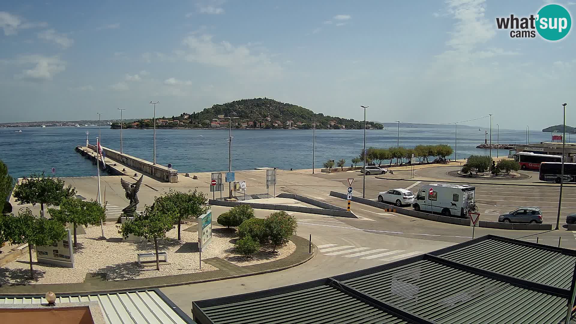 Webcam Ugliano – terminal traghetto da Preko a Zara