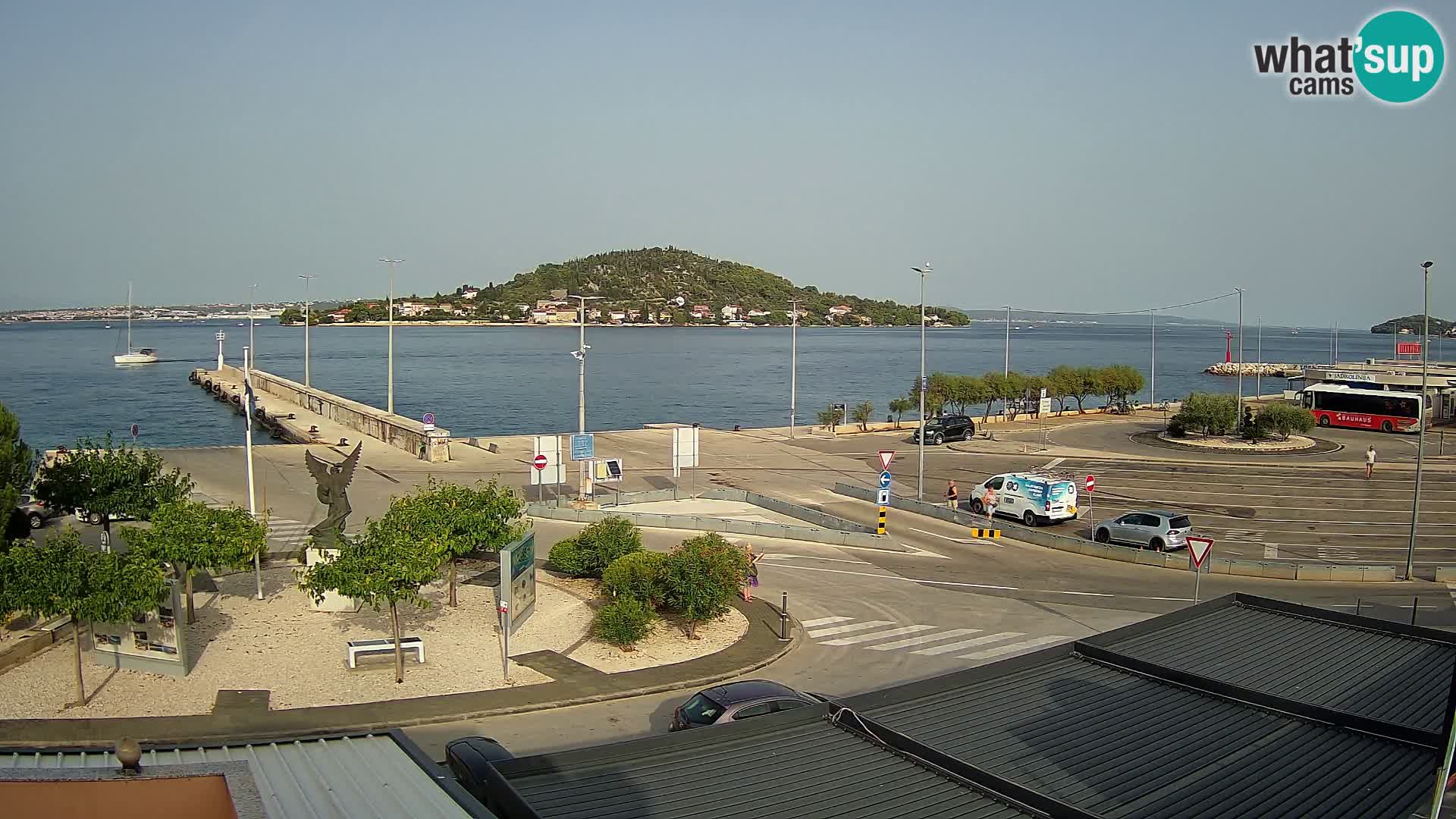 Webcam Ugliano – terminal traghetto da Preko a Zara
