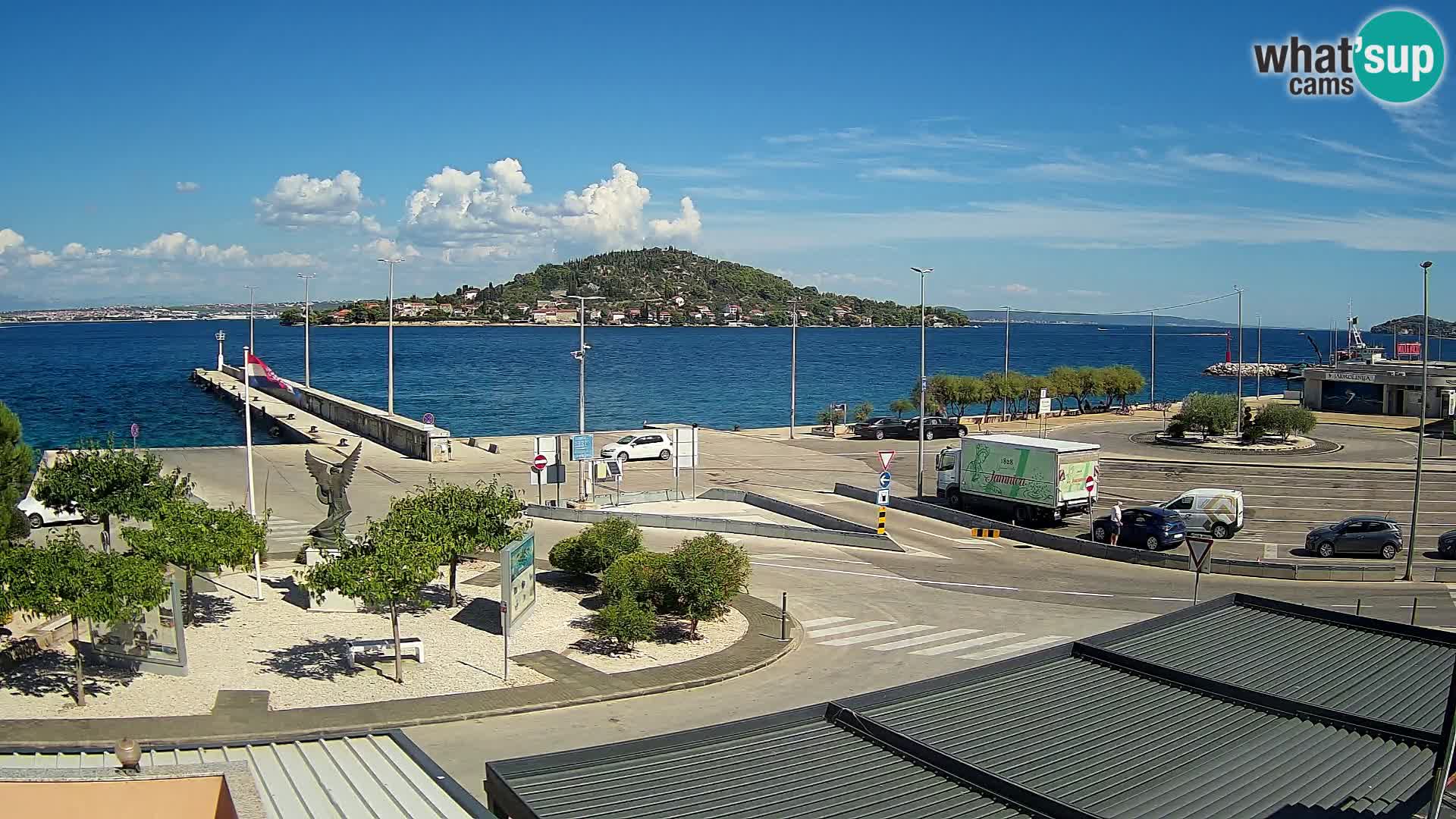 Webcam Ugliano – terminal traghetto da Preko a Zara
