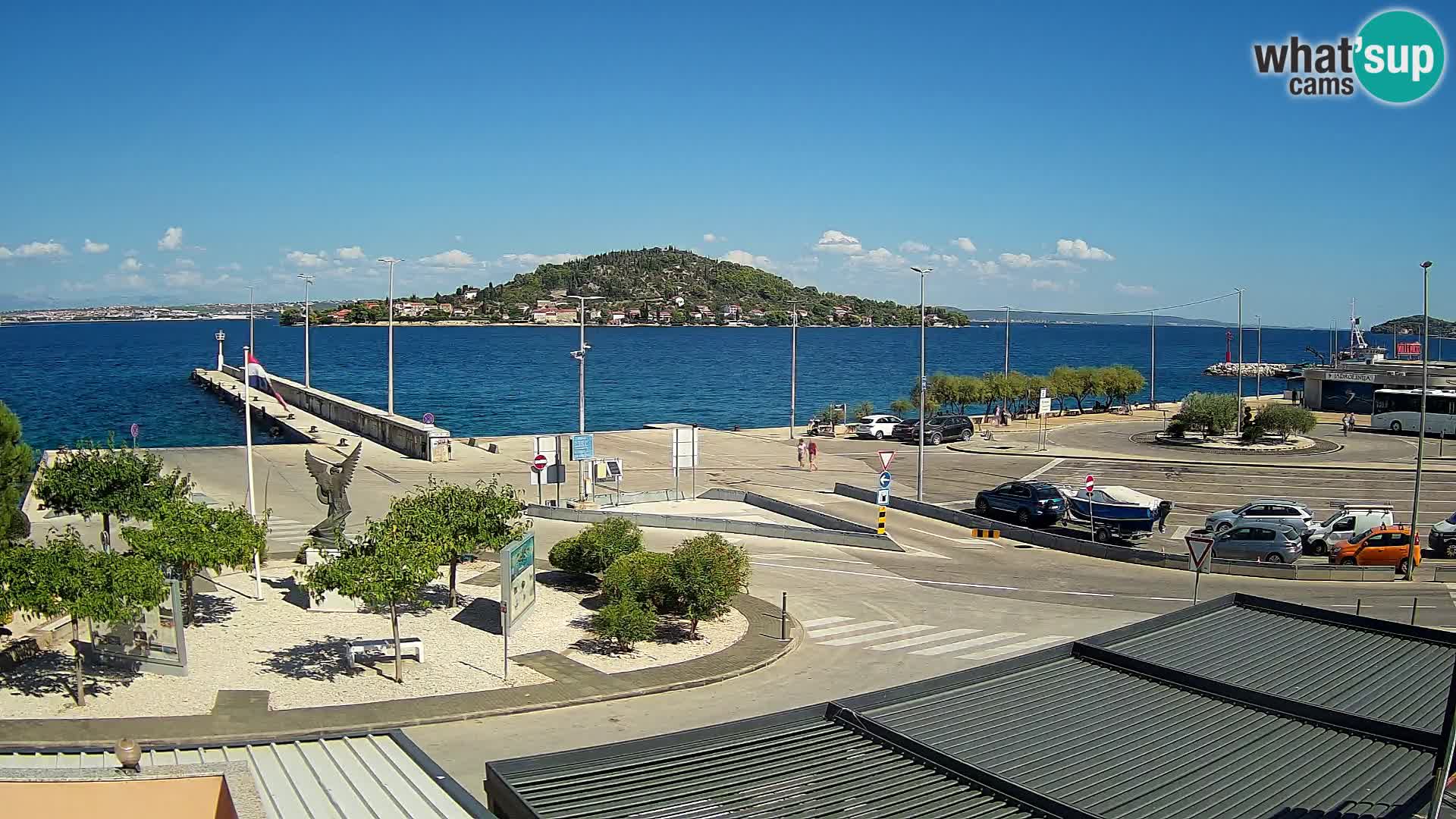Webcam Ugliano – terminal traghetto da Preko a Zara