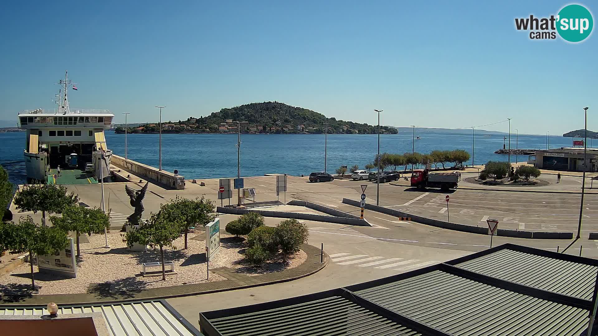Webcam Ugliano – terminal traghetto da Preko a Zara