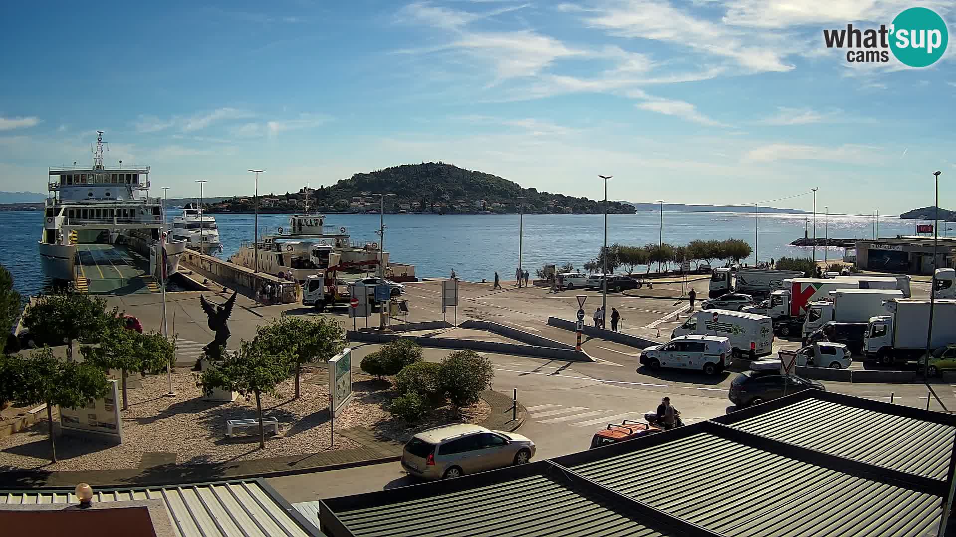 Webcam Ugliano – terminal traghetto da Preko a Zara